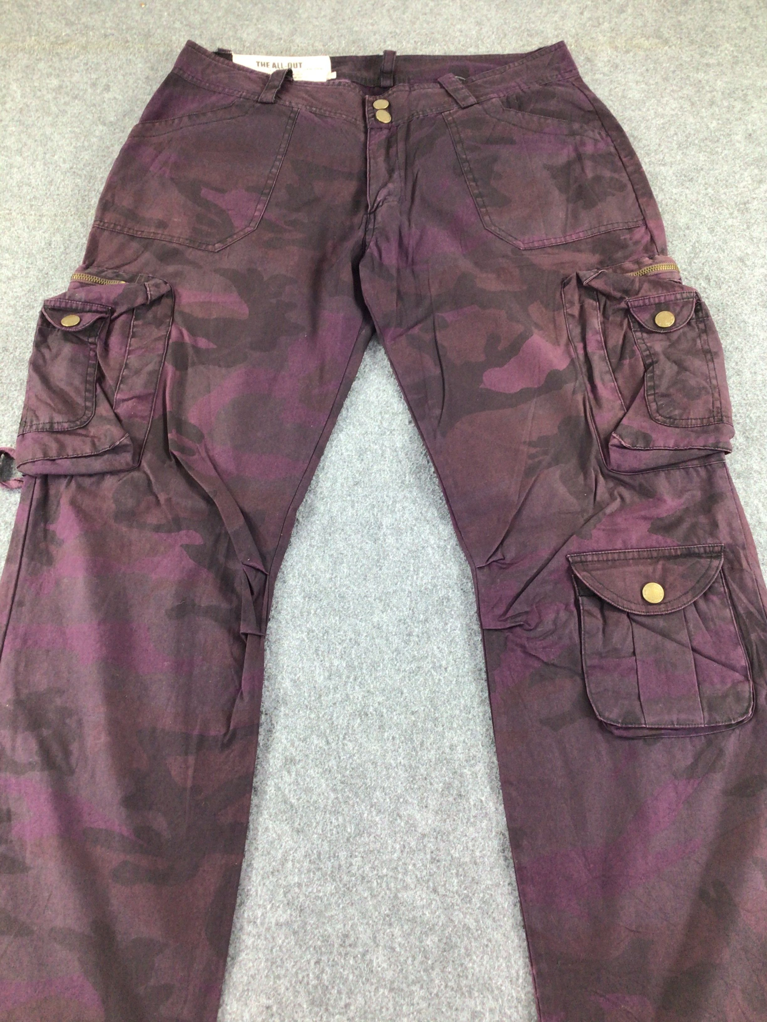 Japanese Brand The All Out Multipocket Camo Bondage Cargo Pant -J238 Size US 34 / EU 50 - 3 Thumbnail