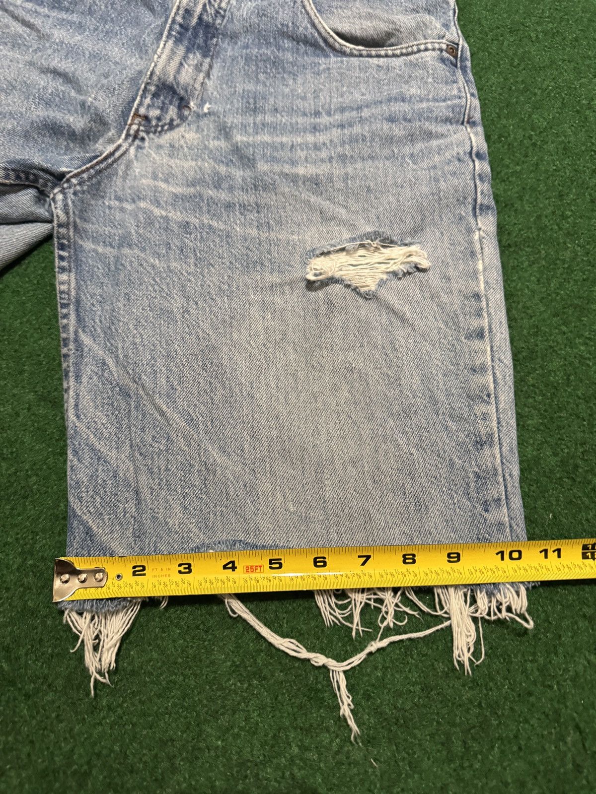 Vintage Y2K Distressed Grunge Cutoff Jorts Distressed Denim Shorts Size US 32 / EU 48 - 6 Thumbnail