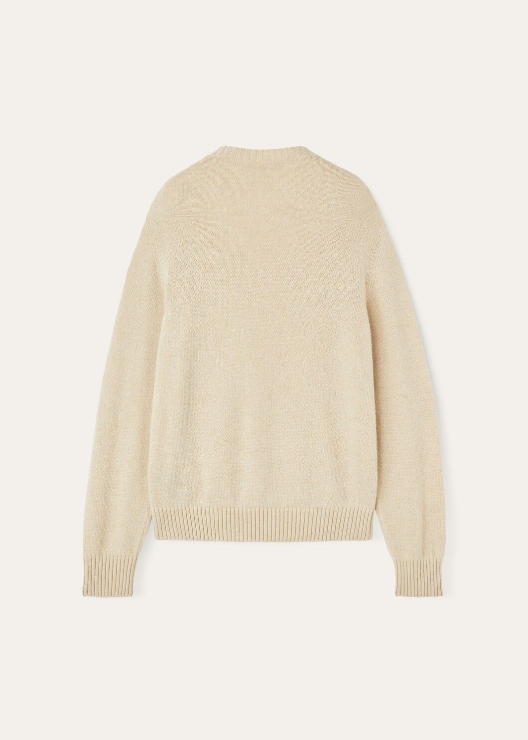 Loro Piana o1w1db10825 FAO5747 Cellio Crewneck Sweater in Beige Size XS / US 0-2 / IT 36-38 - 6 Thumbnail