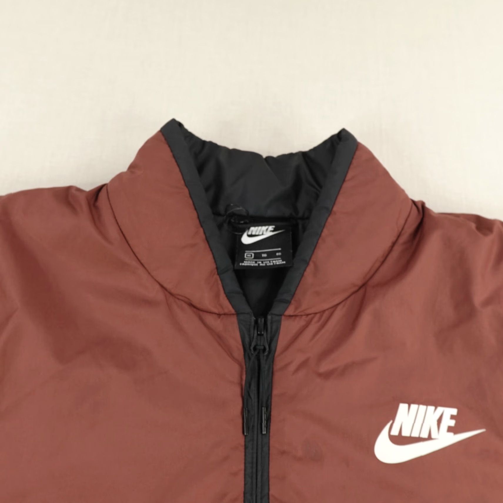 Nike Nike Jacket Mens XL Red Burgundy Colorblock Synthetic Fill Bomber Puffer Coat Size US XL / EU 56 / 4 - 2 Thumbnail