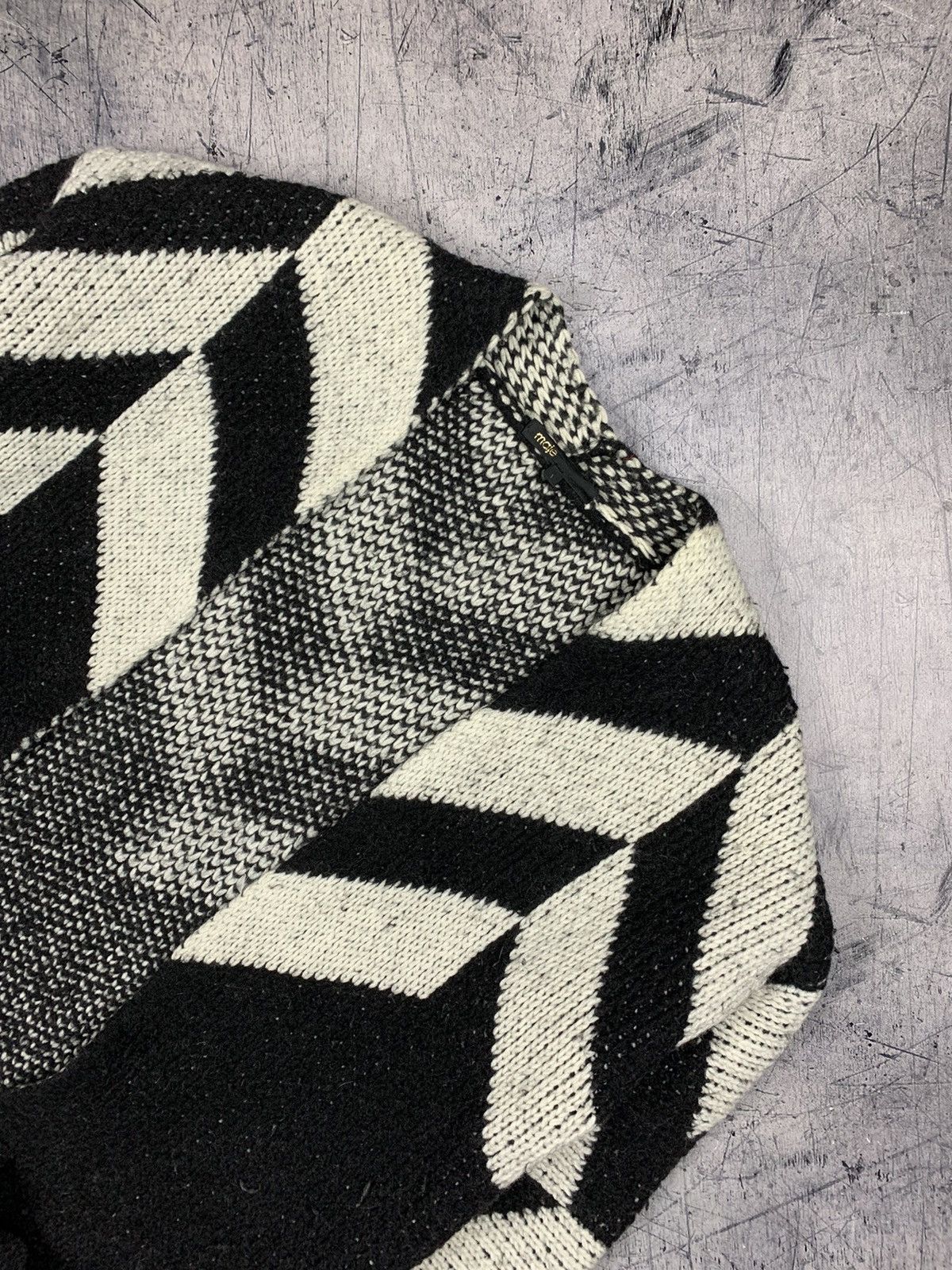 Maje Maje Geometric Knit Open Cardigan Size 1 Wmns Size L / US 10 / IT 46 - 2 Thumbnail