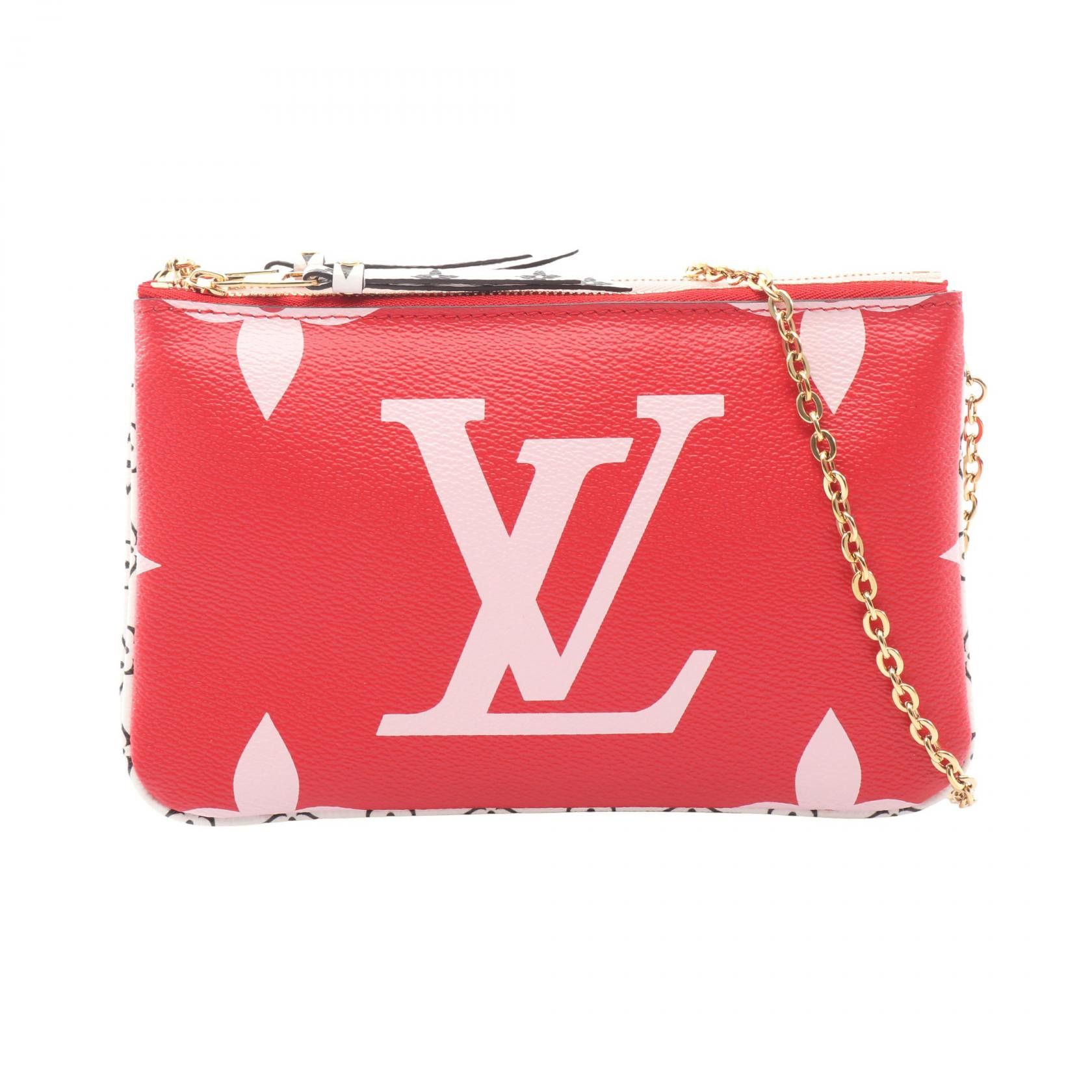 Louis Vuitton Louis Vuitton Louis Vuitton Pochette Double Zip Monogram Giant Shoulder Bag Textile Shoulder Bag M67561 DUTY FREE for USA Size ONE SIZE - 1 Thumbnail