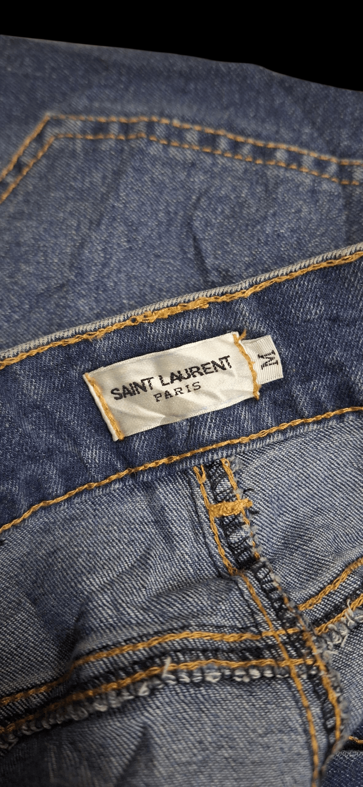Saint Laurent Paris Saint Laurent High Rise Button Jeans Retro Size 28" / US 6 / IT 42 - 11 Thumbnail