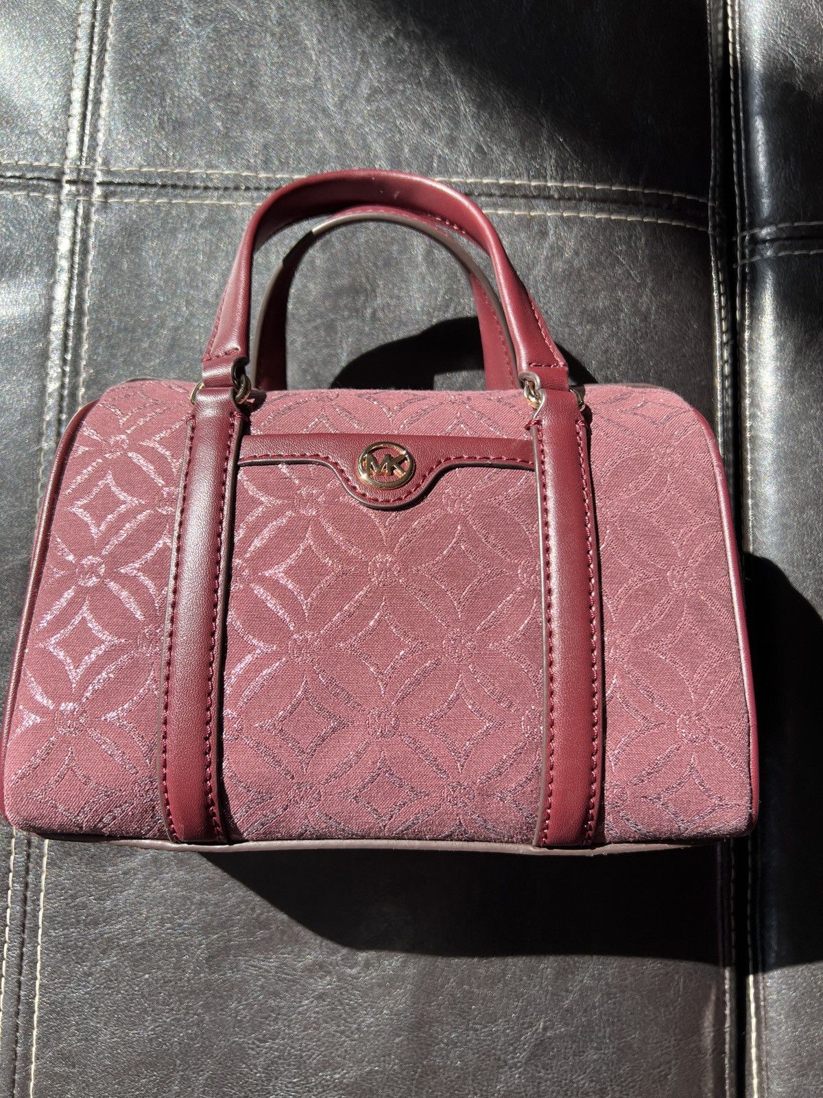 Michael Kors NEW Small Metallic Logo Jacquard Duffel Crossbody Bag Size ONE SIZE - 6 Thumbnail