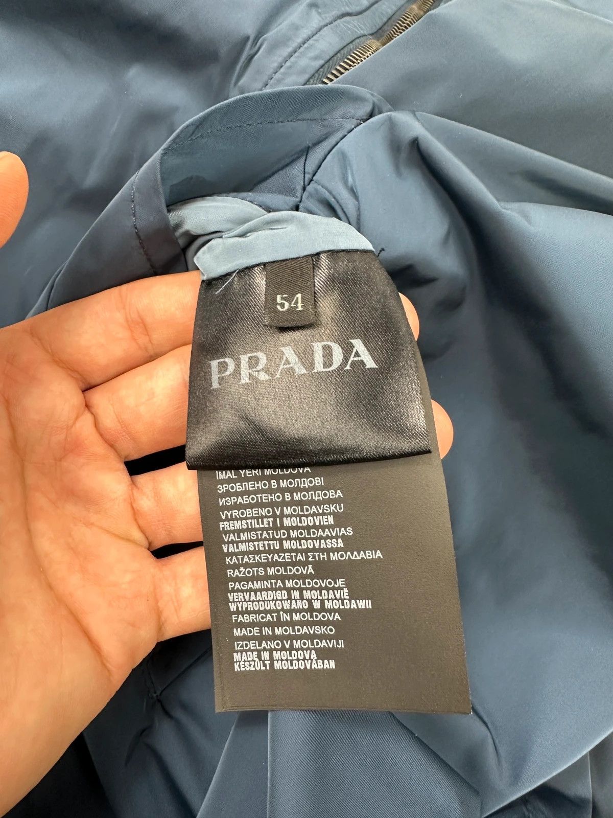Prada Prada Milano FW2014 Reversible Blue Nylon Bomber Jacket Size US L / EU 52-54 / 3 - 9 Thumbnail