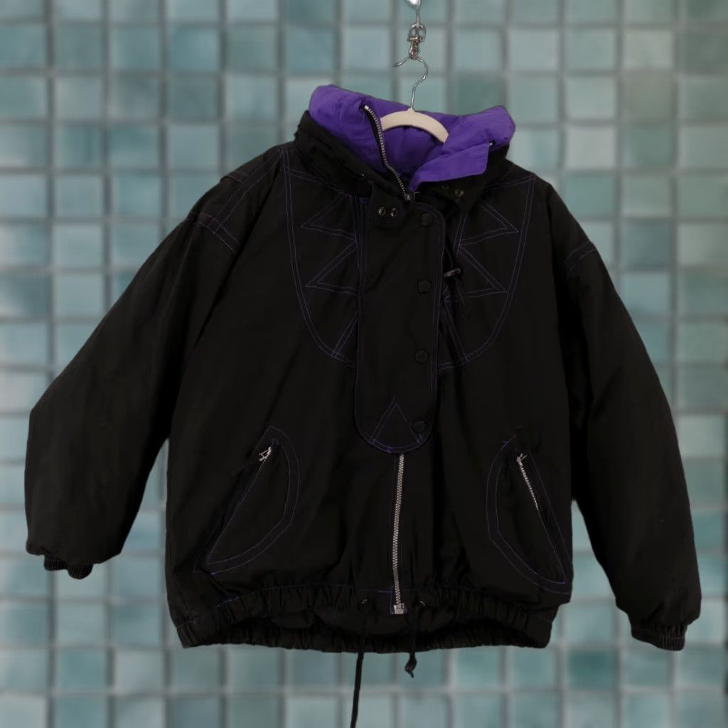 Obermeyer Obermeyer Ski Jacket Womens 12 Black Purple Northstar Down Insulated Full Zip Size XL / US 12-14 / IT 48-50 - 1 Thumbnail