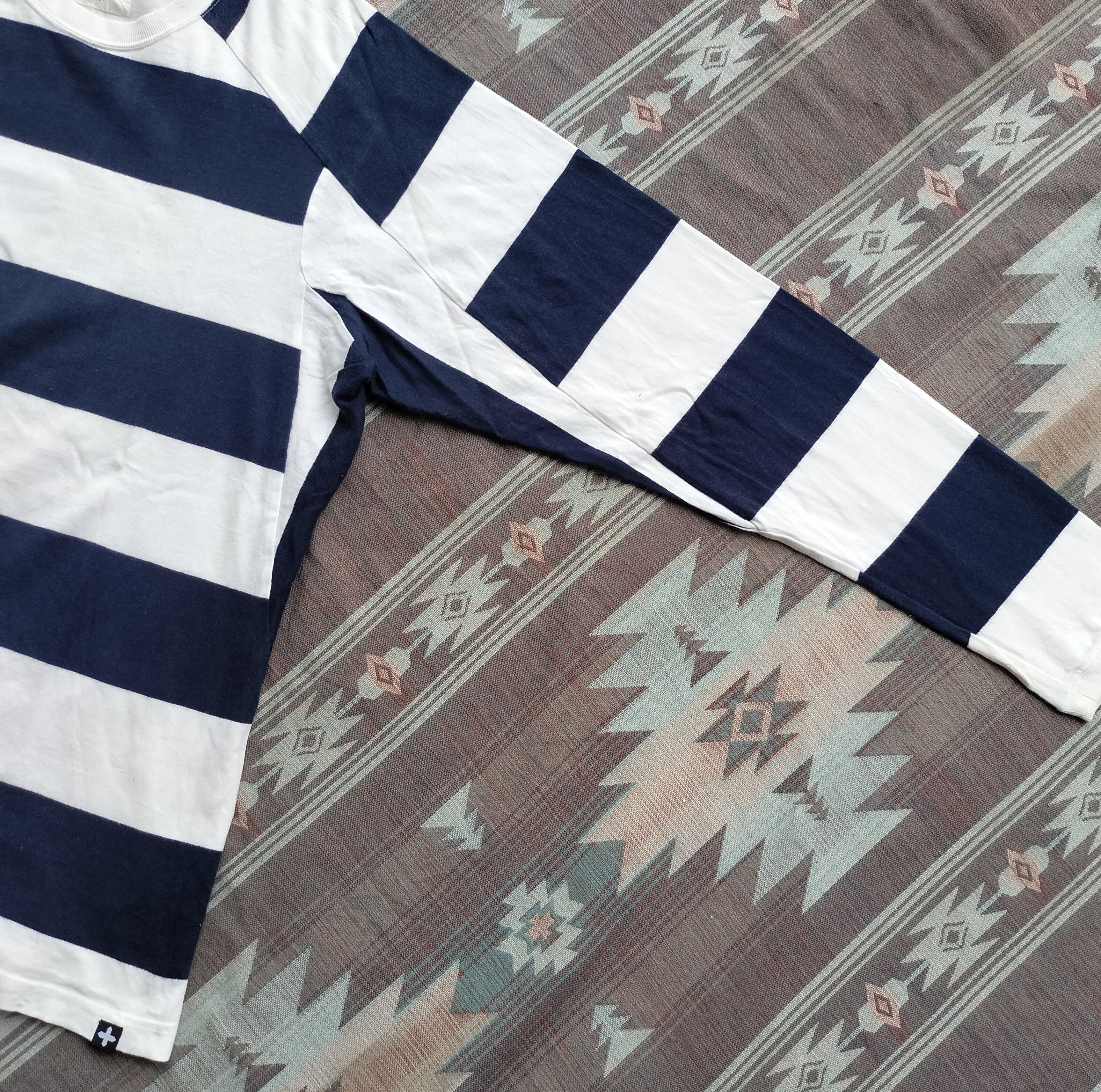 Porter Head Porter plus japan stripe navy white Ls shirt Size US L / EU 52-54 / 3 - 11 Thumbnail
