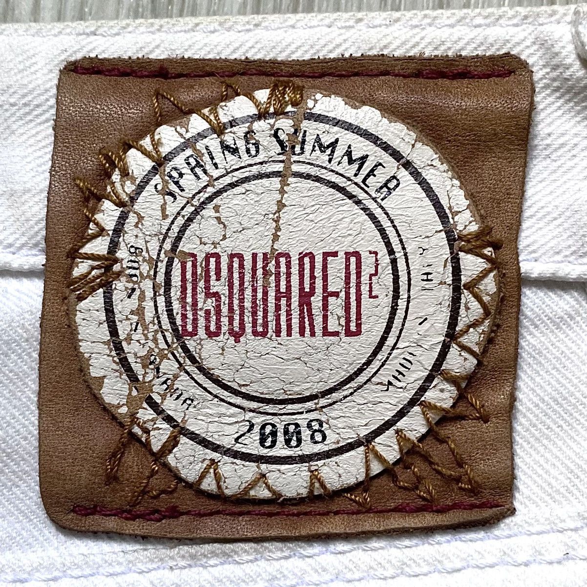 Dsquared2 Dsquared2 Archival SS'08 White Denim Shorts Vintage Jeans Size US 34 / EU 50 - 14 Thumbnail