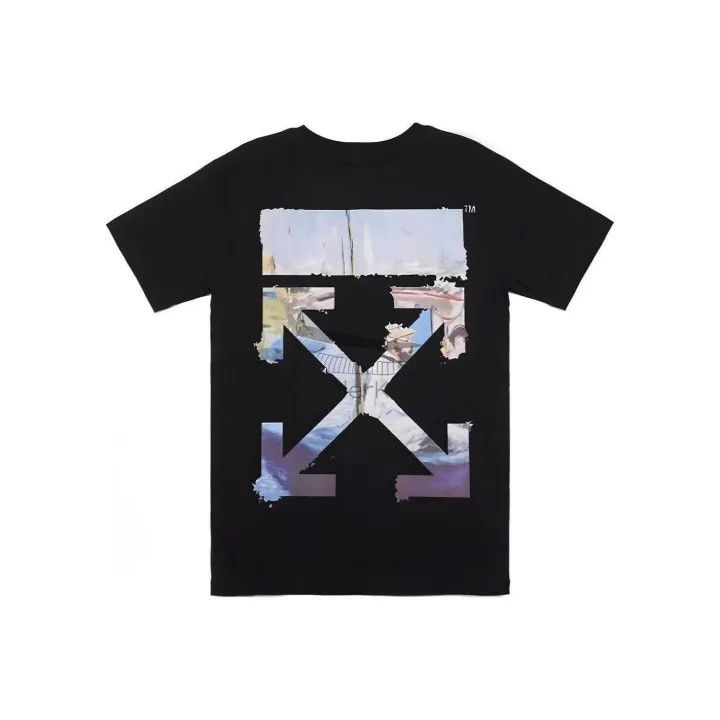 Off-White Off-White Black Graphic Cotton T-Shirt 0079 Size US XXS / EU 40 - 1 Thumbnail