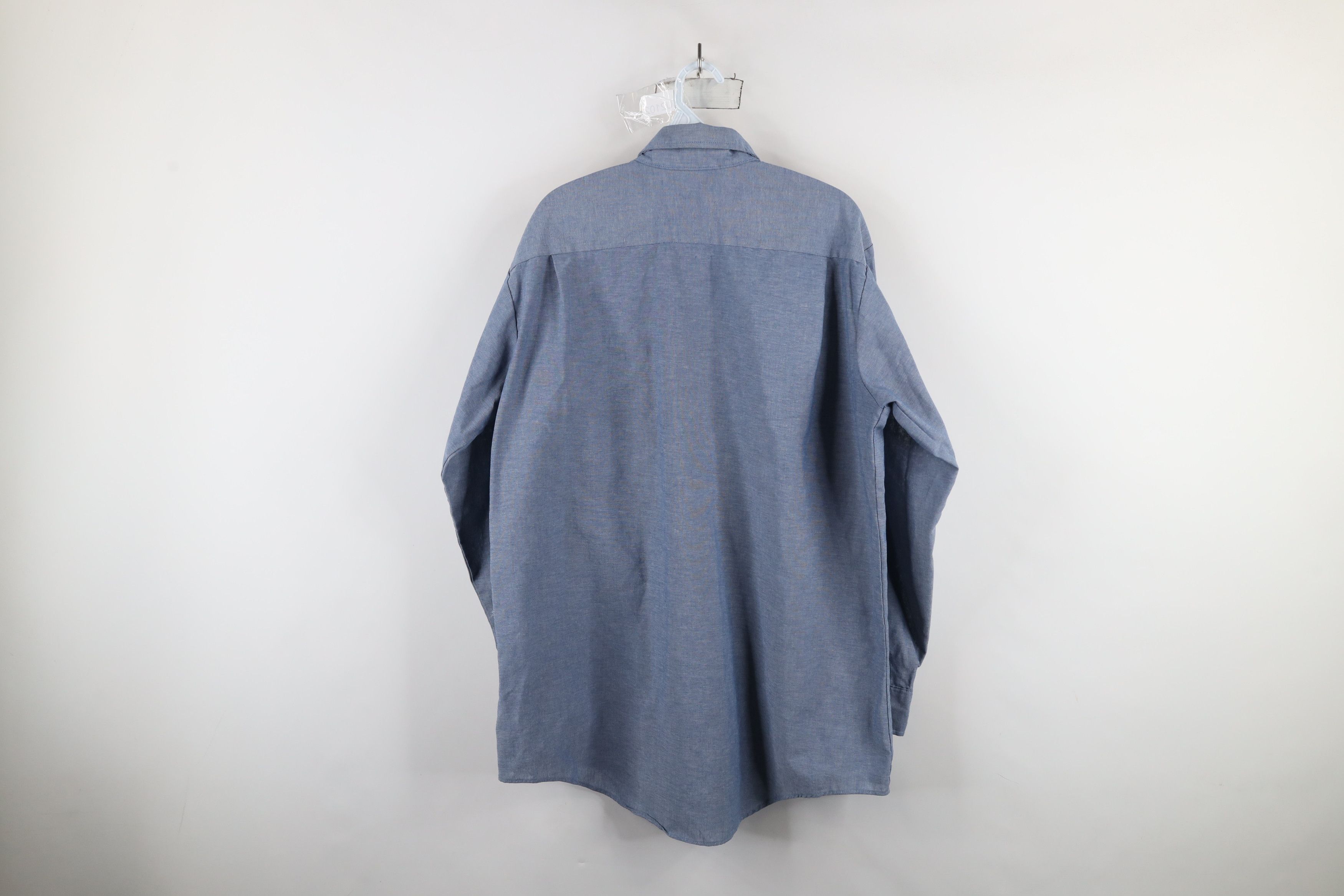 Vintage Vintage 90s Spell Pepsi Co Chambray Button Down Shirt USA Size US L / EU 52-54 / 3 - 13 Thumbnail