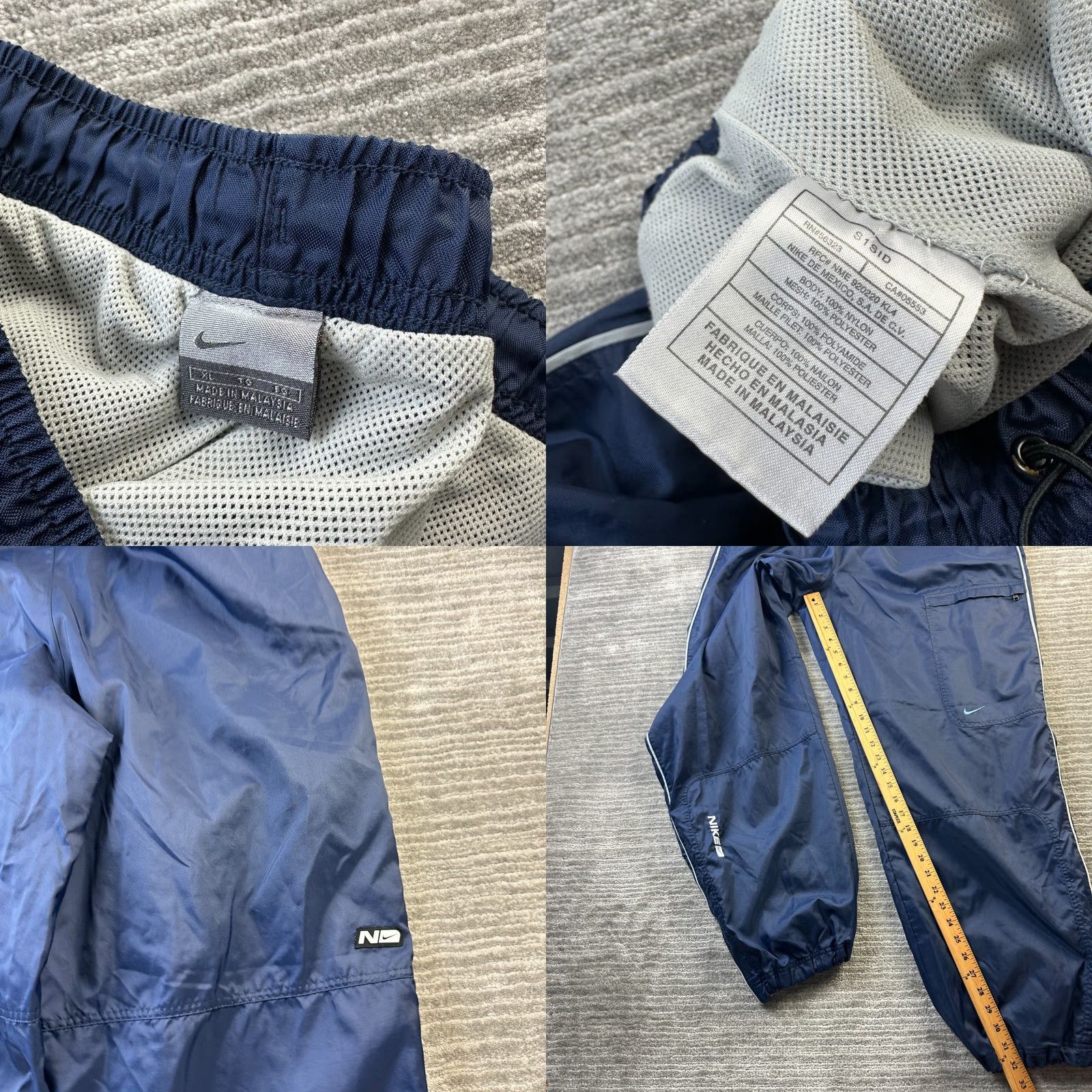 Nike VINTAGE Nike Pants XL Blue Sweatpants Tapered Regular Fit Activewear University Mens Size US 28 / EU 44 - 8 Thumbnail