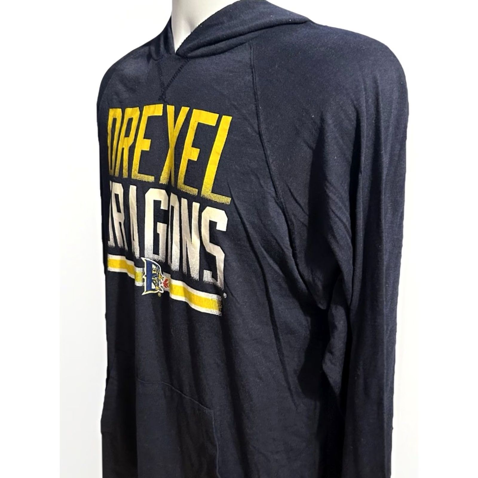 Vintage Drexel University Dragons Hoodie Adult Large Navy Blue Lightweight OVB Logo Pullover Hoodie Mens Size US L / EU 52-54 / 3 - 4 Thumbnail