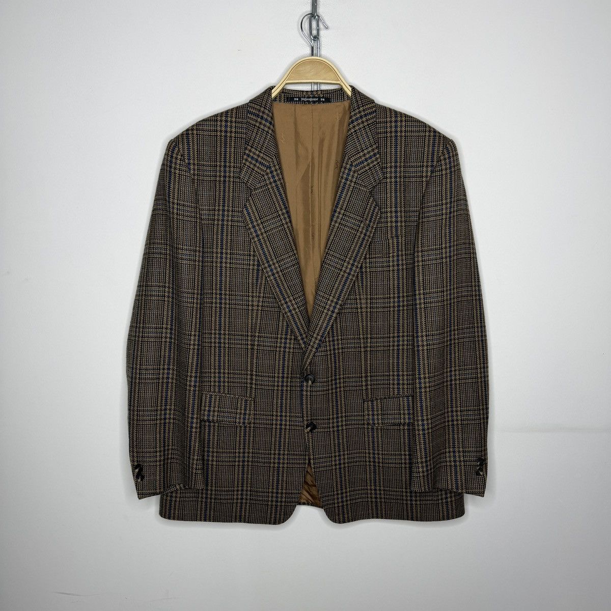 Yves Saint Laurent Vintage Yves Saint Laurent YSL Wool Checkered Plaid Blazer Size 42R - 1 Thumbnail
