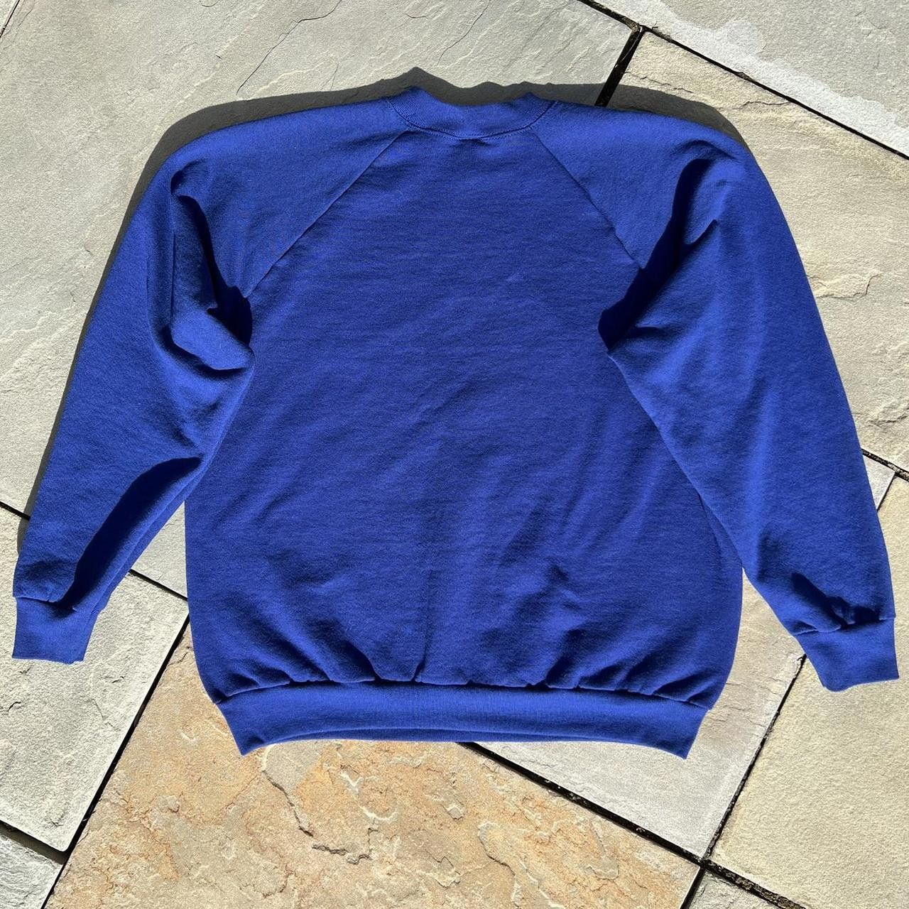 Vintage Vintage 80s Dark Blue Crewneck Sweatshirt Made in USA Size US XL / EU 56 / 4 - 2 Thumbnail