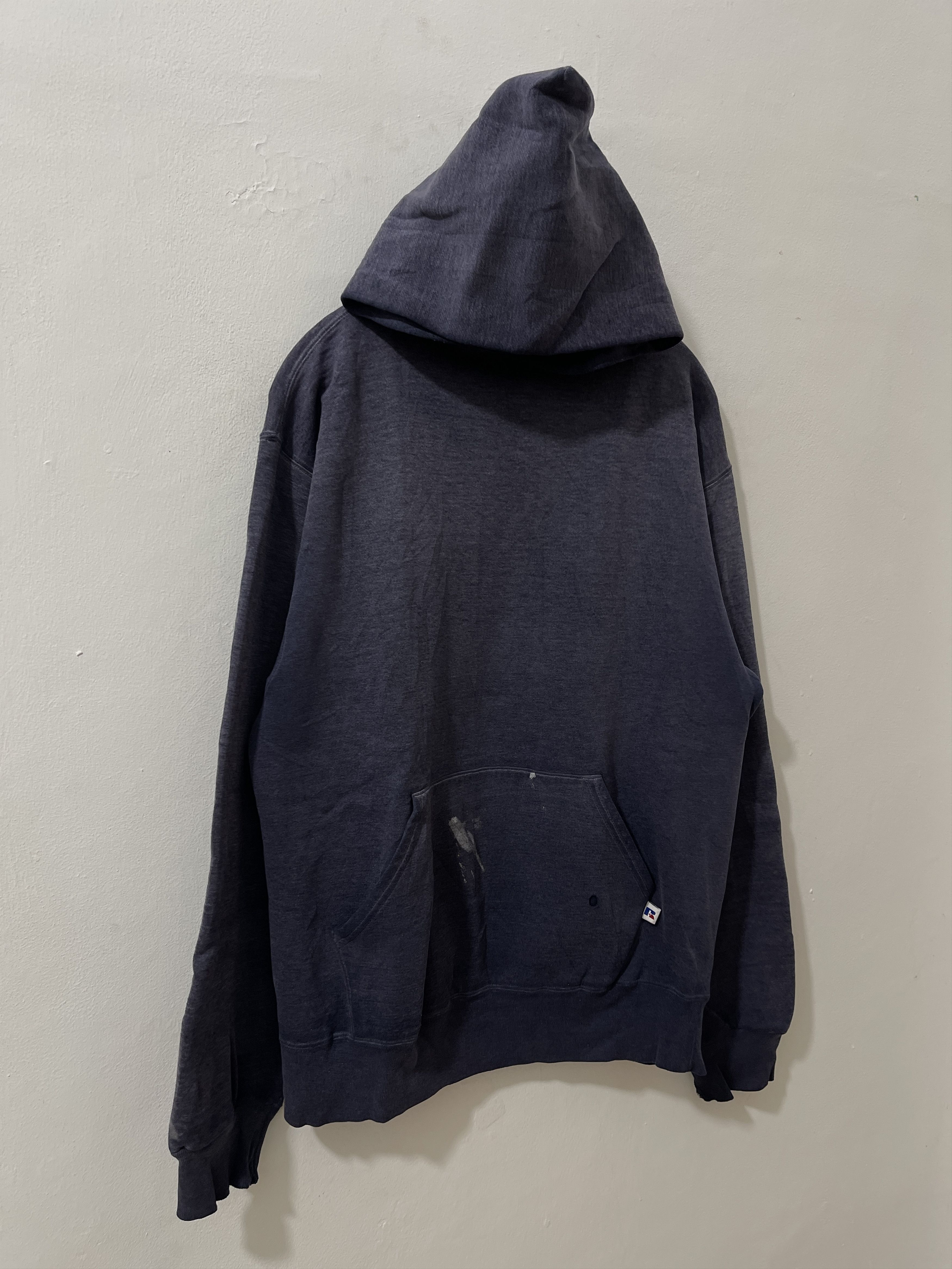 Russell Athletic Vintage Russel Blank Thrashed Pullover Hoodie Size US L / EU 52-54 / 3 - 3 Thumbnail