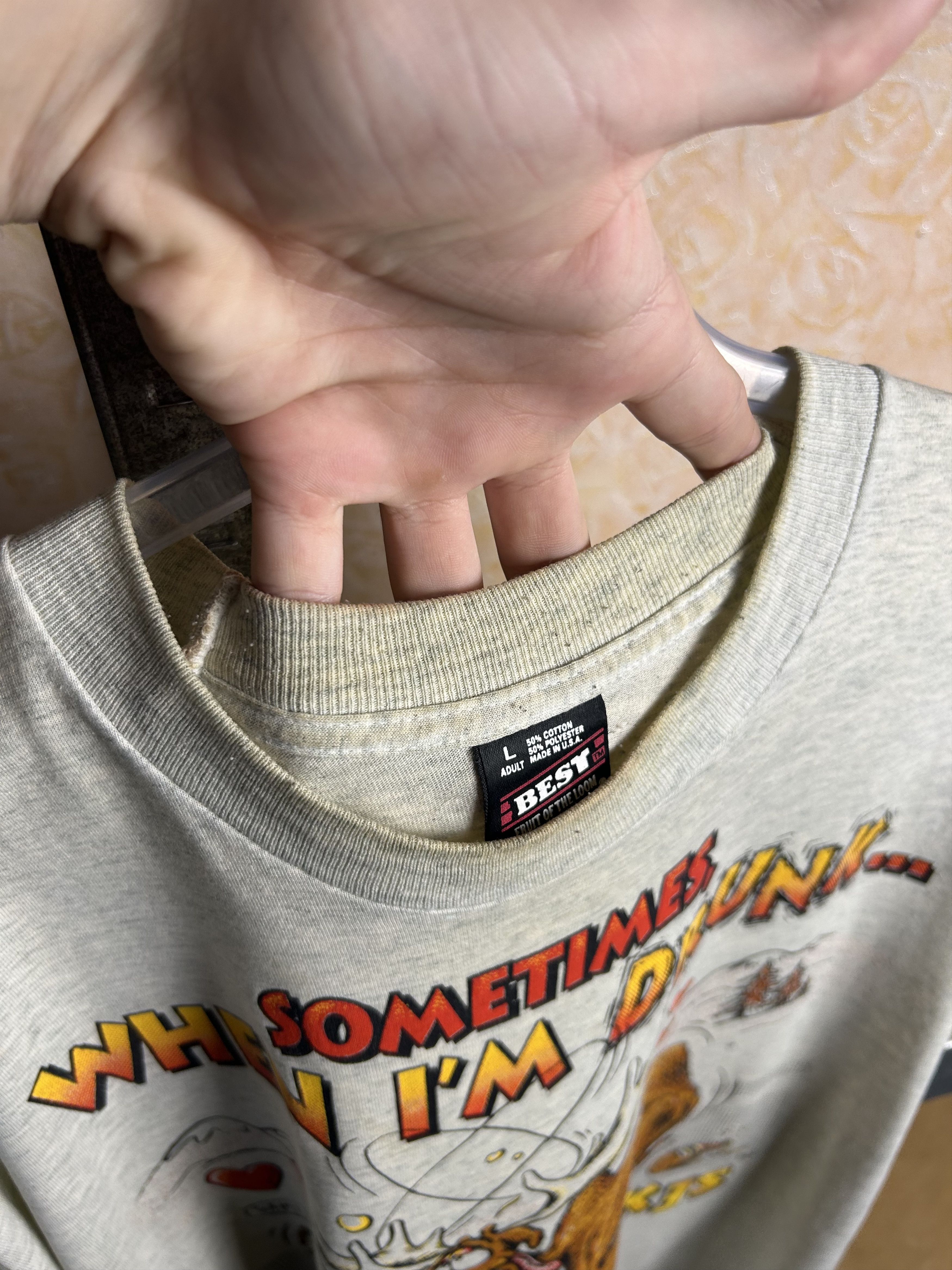 Vintage Vintage 90s Drunk Moose Funny Humor Sex T-shirt Size US L / EU 52-54 / 3 - 15 Thumbnail