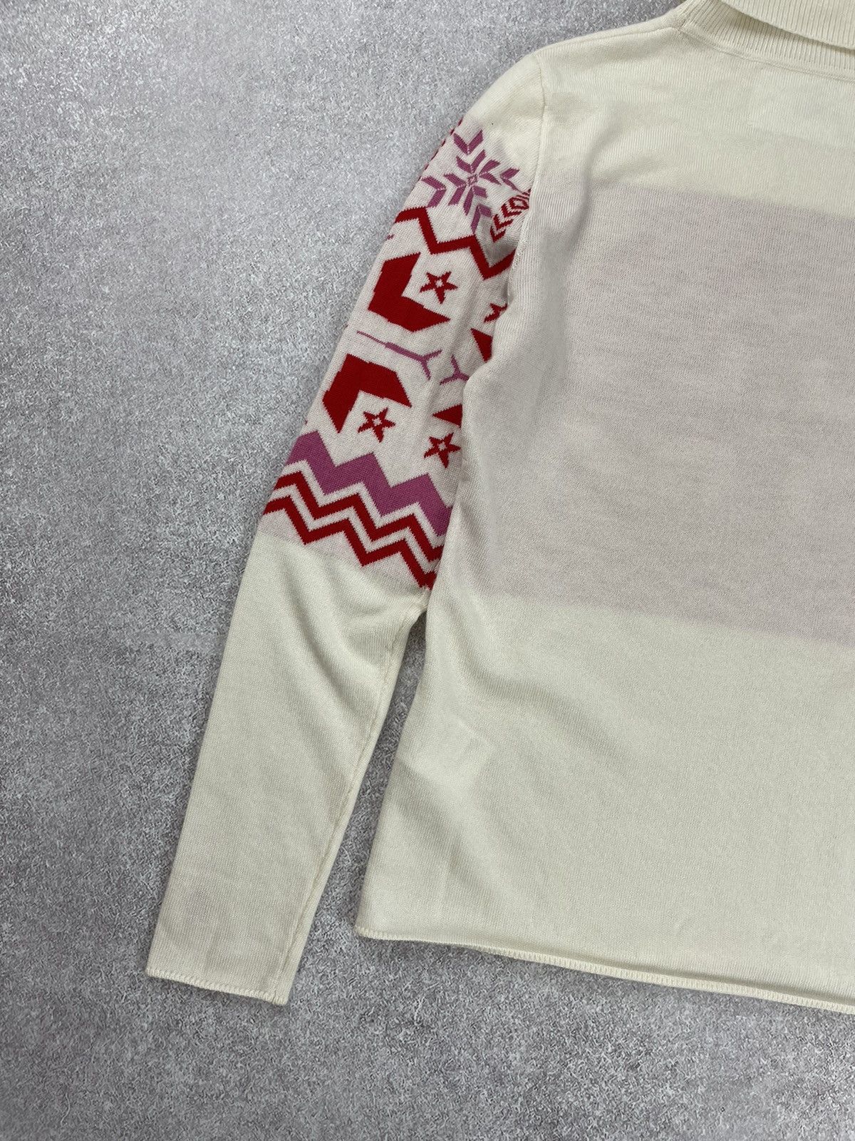 Perfect Moment Perfect Moment Printed Turtleneck Extra Merino Wool Sweater Size XS / US 0-2 / IT 36-38 - 10 Thumbnail