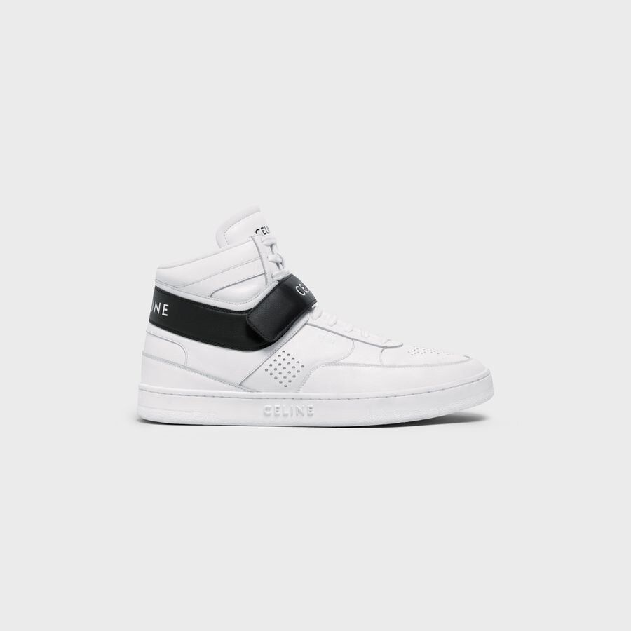 CT-03 CELINE TRAINER HIGH SNEAKER WITH SCRATCH IN CALFSKIN
