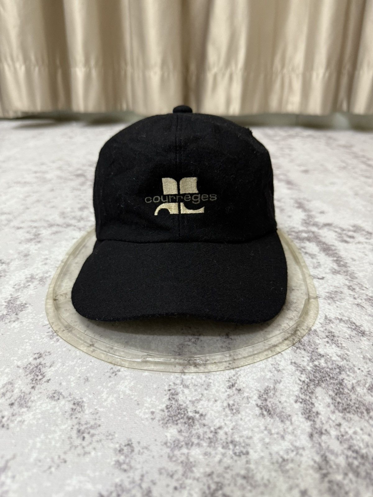 Courreges 90s Vintage Courreges Wool Adjustable Cap Size ONE SIZE - 1 Thumbnail