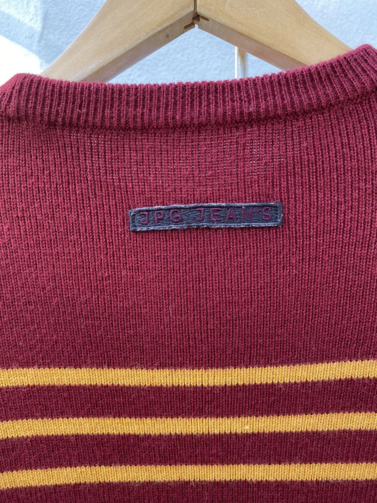 Jean Paul Gaultier Jean Paul Gaultier stripe/logo knitted sweater Size M / US 6-8 / IT 42-44 - 11 Thumbnail