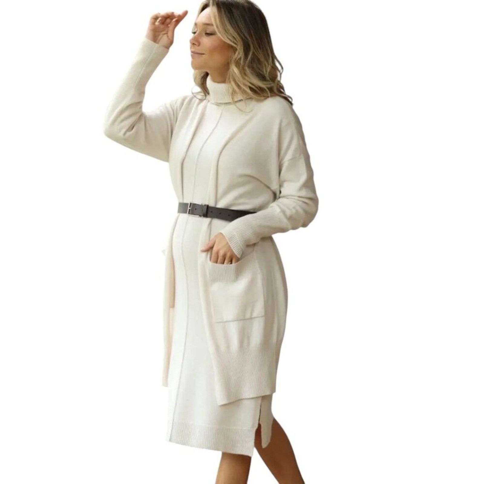 Other Cache Coeur Wool Cashmere Maternity Cardigan Medium $285 MSR Size M / US 6-8 / IT 42-44 - 1 Thumbnail