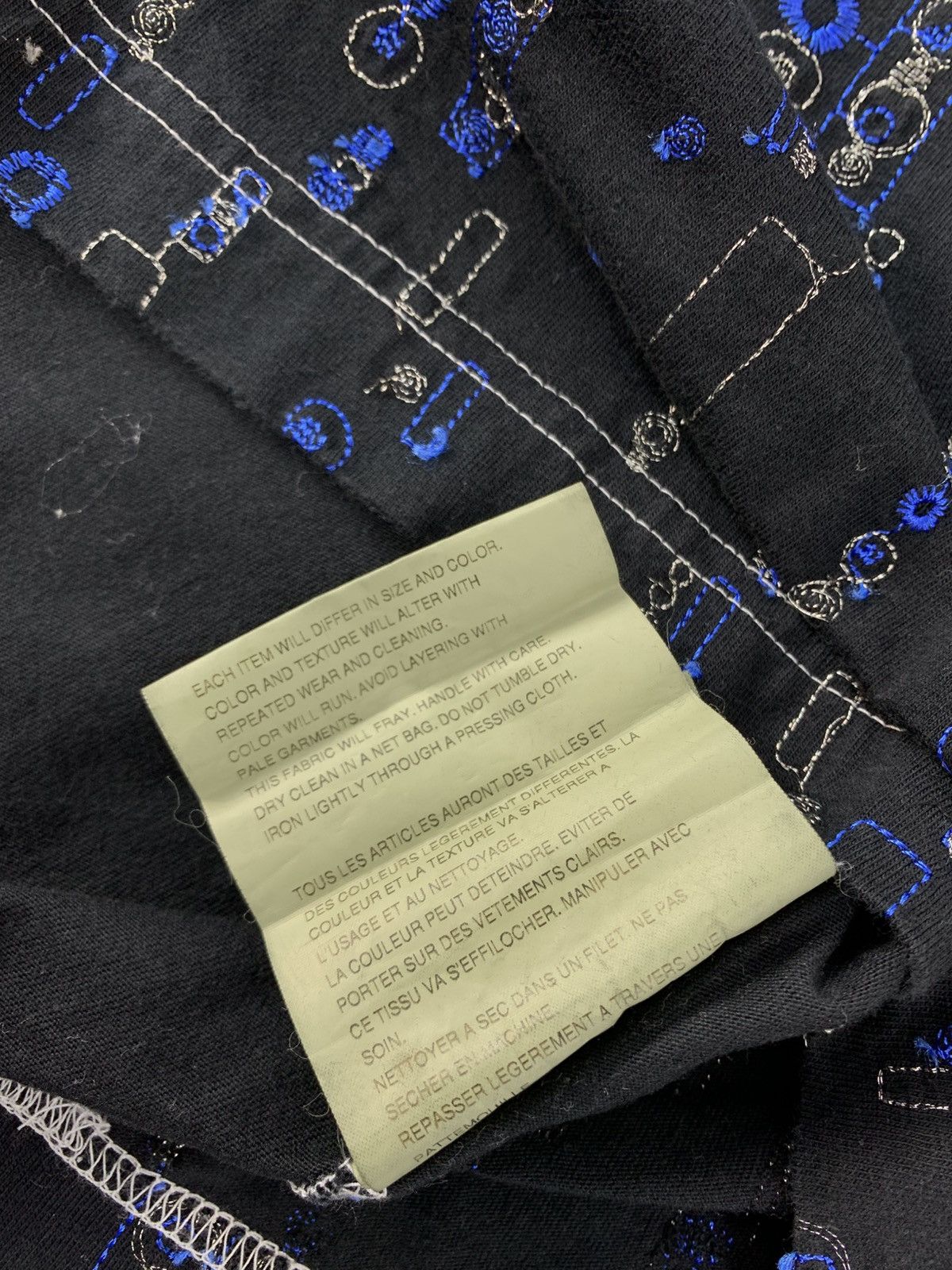 Comme des Garcons Homme Comme Des Garcon Homme Embroidery Geometric Longsleeve Tee Size US L / EU 52-54 / 3 - 7 Thumbnail