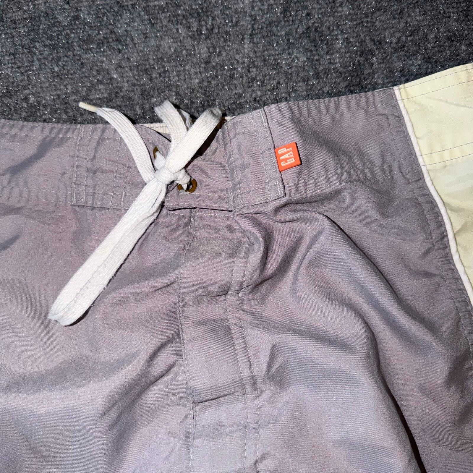 Gap GAP Yellow/Gray Beautiful Surf Board Shorts Mens MD Vtg Size US 32 / EU 48 - 2 Thumbnail