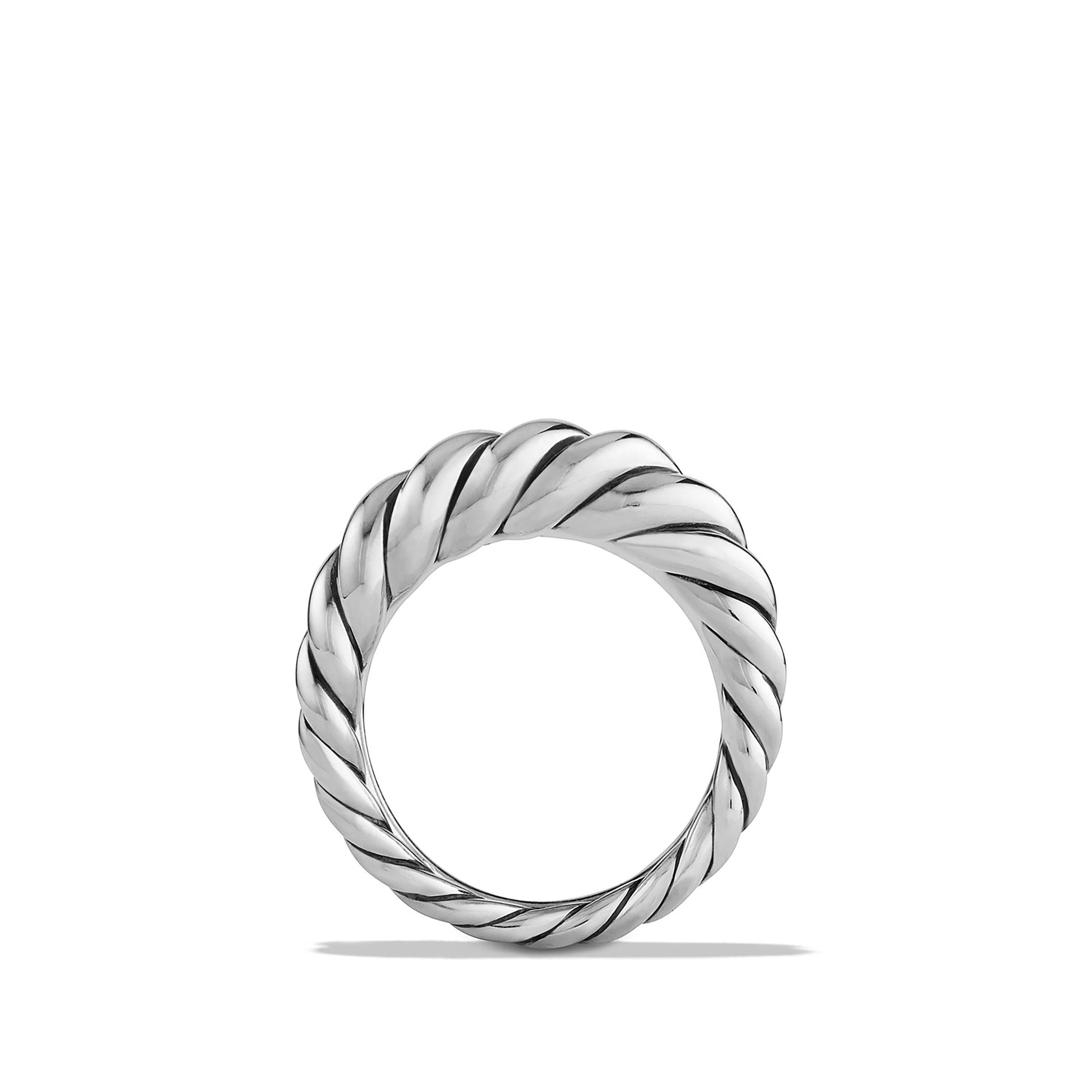 David Yurman o1w1db10325 Pure Form Stack Rings in Sterling Silver Size ONE SIZE - 2 Thumbnail