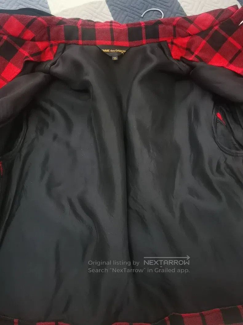 Comme des Garcons Comme Des Garcons Pure Wool Plaid Cotton Jacket with Peter Size XS / US 0-2 / IT 36-38 - 6 Thumbnail