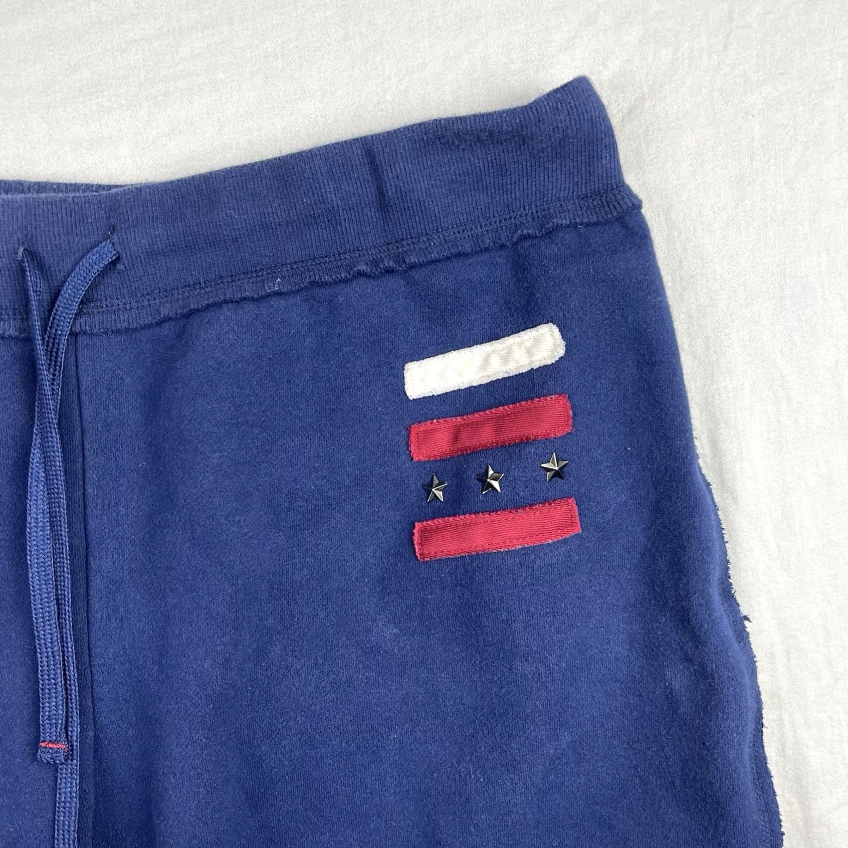 Disney Disney Shorts Womens XL Disneyland Resort Fleece Drawstring Lounge Logo Blue Regul ar Fit Size 40" / US 18 - 3 Thumbnail