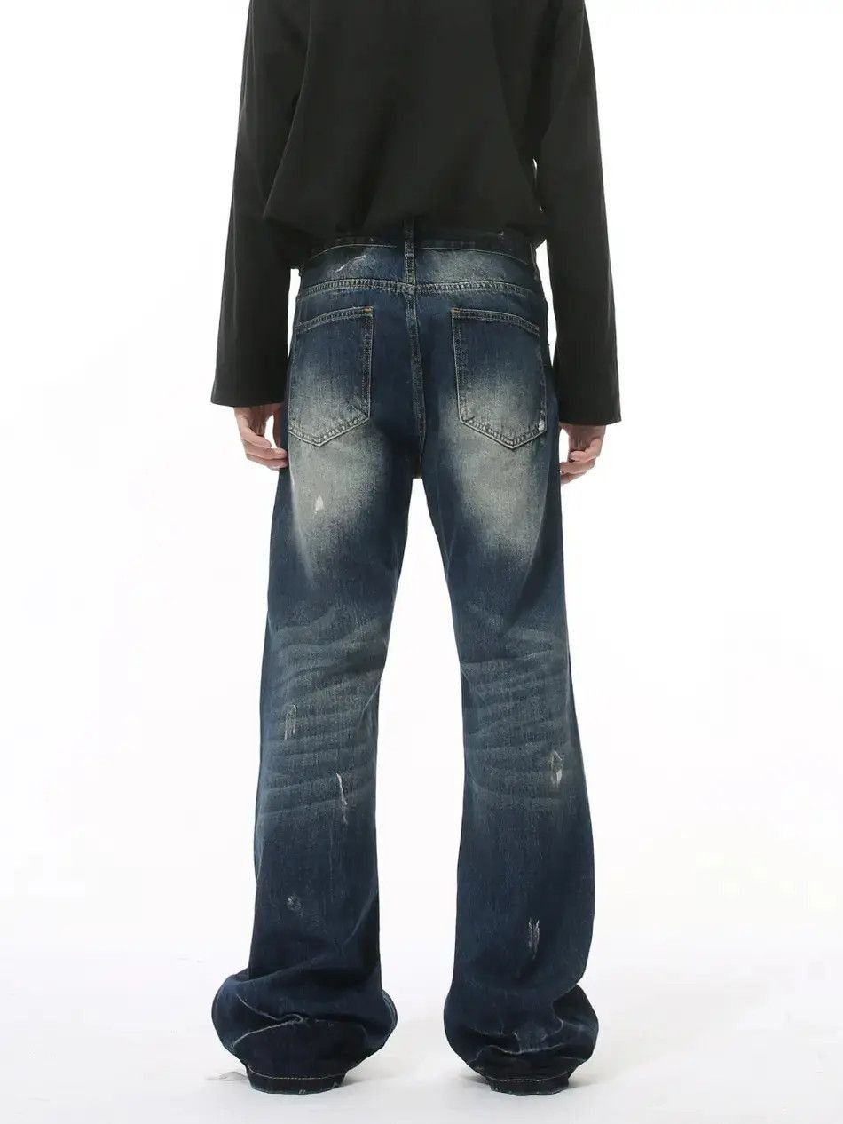 Japanese Brand Retro loose tie dye micro flared jeans Size US 32 / EU 48 - 5 Thumbnail