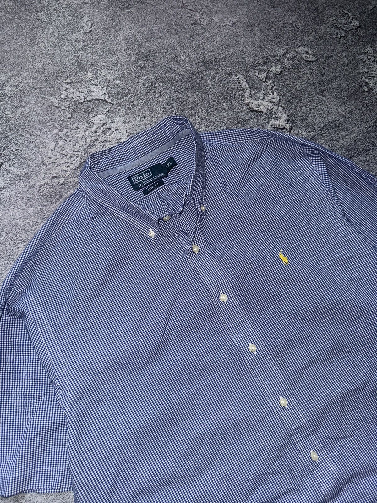 Polo Ralph Lauren × Vintage Polo Ralph Lauren XXL checkered shirt short sleeve polo tee Size US XXL / EU 58 / 5 - 4 Thumbnail