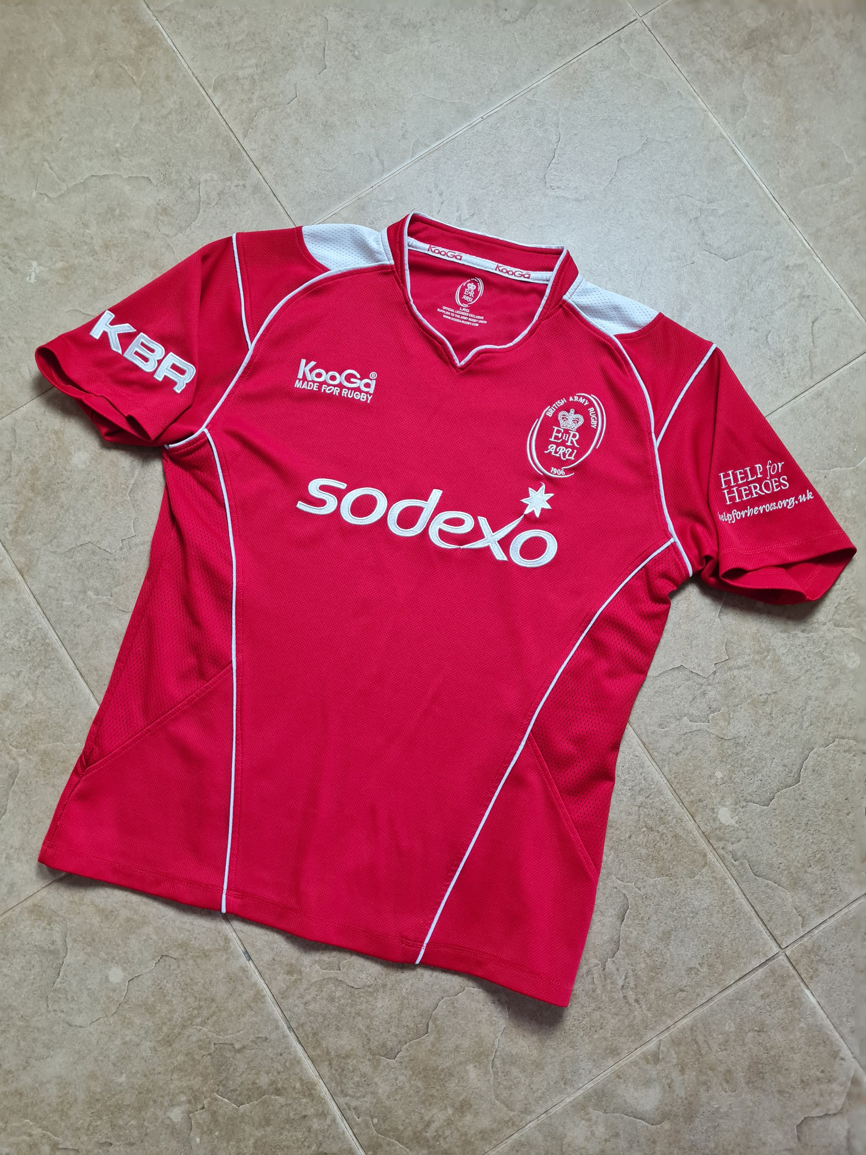 Other Kooga Jersey British Army Rugby Home Shirt 2010 Red Top Size US L / EU 52-54 / 3 - 7 Thumbnail