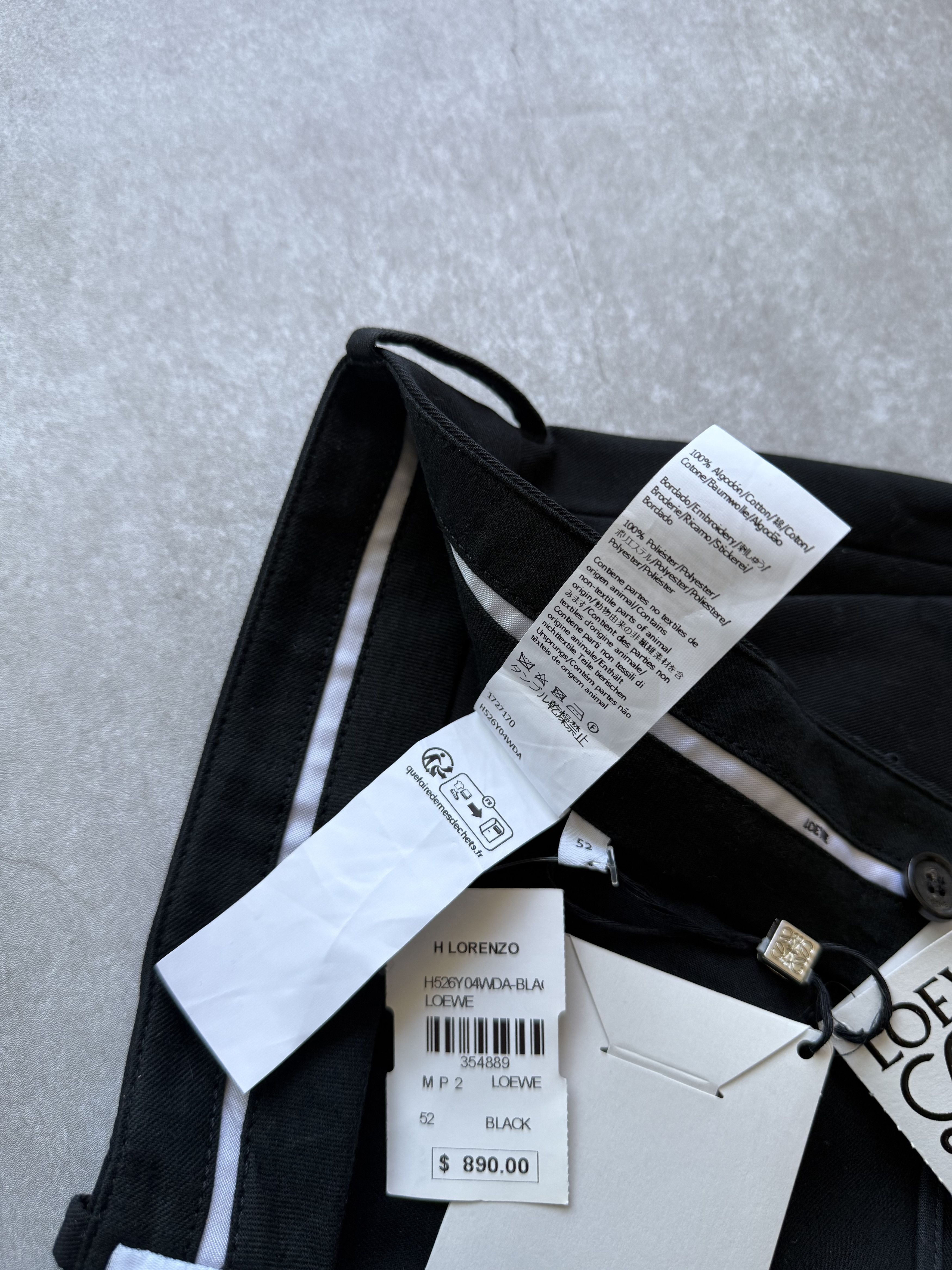 Loewe Loewe Black Pleated Trouser Size US 36 / EU 52 - 4 Thumbnail