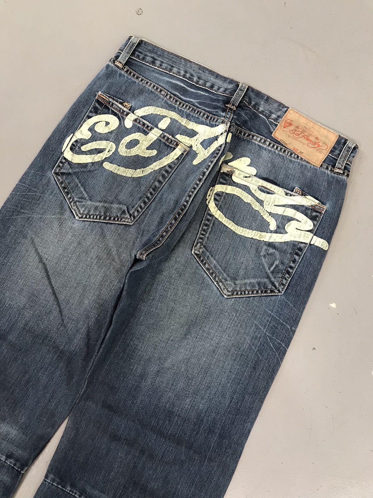 Ed Hardy × Vintage Vintage Ed hardy printed denim Size US 33 - 10 Thumbnail