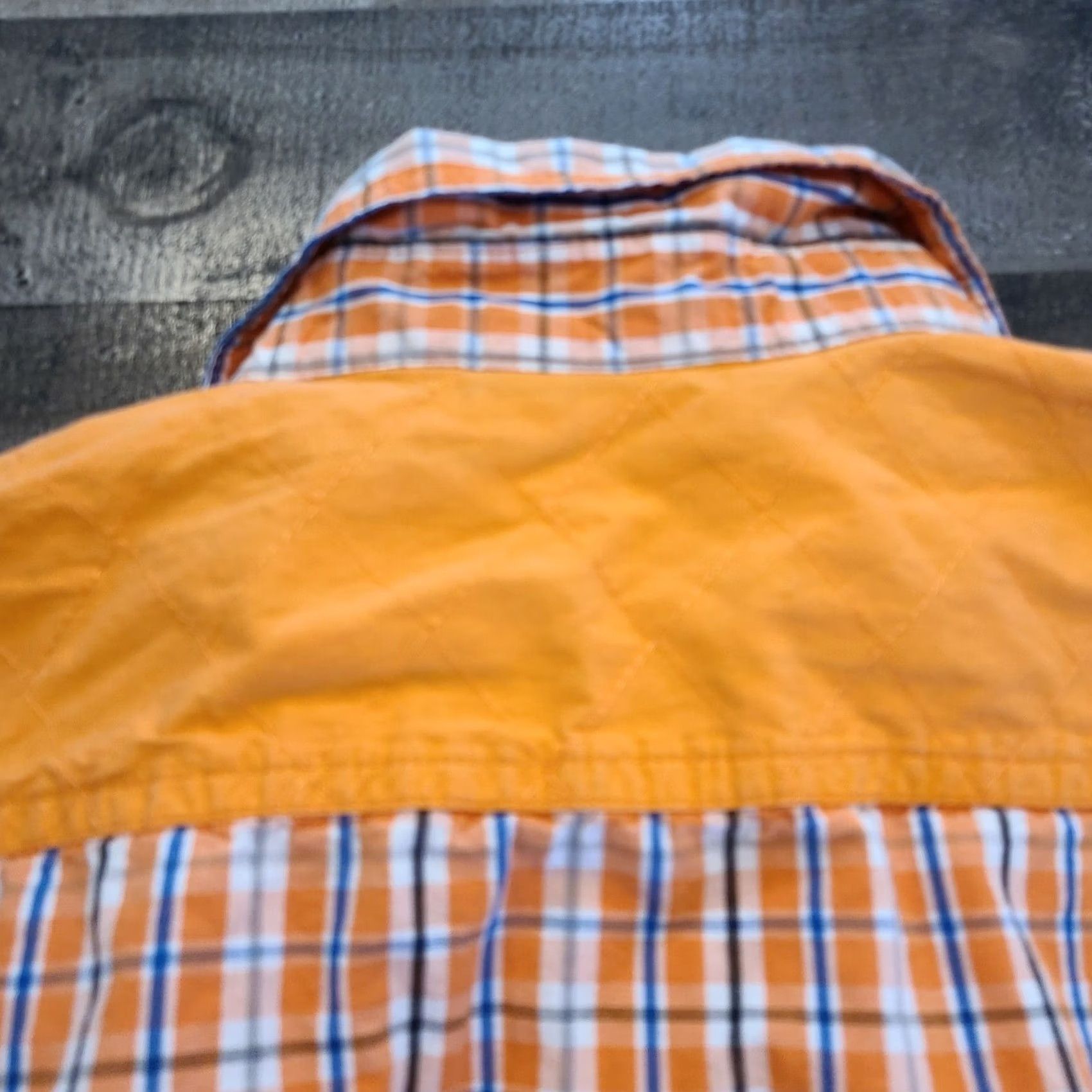 Southpole Southpole Shirt Mens XL Orange Hexagon Plaid Long Sleeve Button Up Collared Size US XL / EU 56 / 4 - 4 Thumbnail