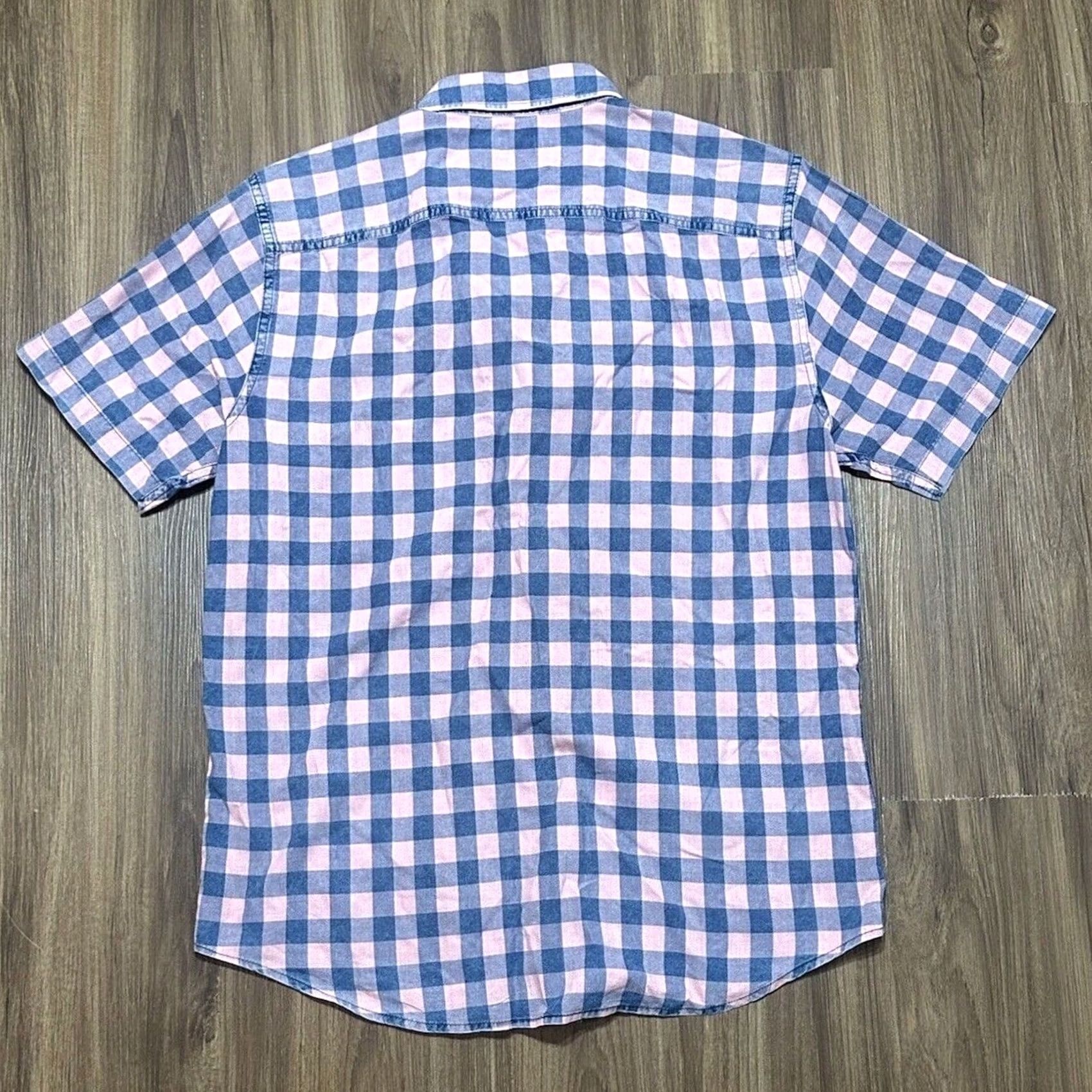 Faherty Faherty Shirt Pink Plaid Button-Up Mens M Short Sleeve Collared Retro Vintage? Size US M / EU 48-50 / 2 - 6 Thumbnail