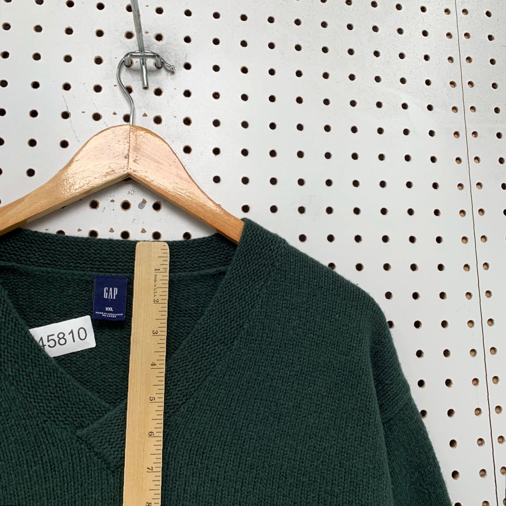 Gap VINTAGE GAP Wool Sweater Mens 2XL Green Wool Angora Blend V Neck Preppy Business Shirt Size US XXL / EU 58 / 5 - 7 Thumbnail