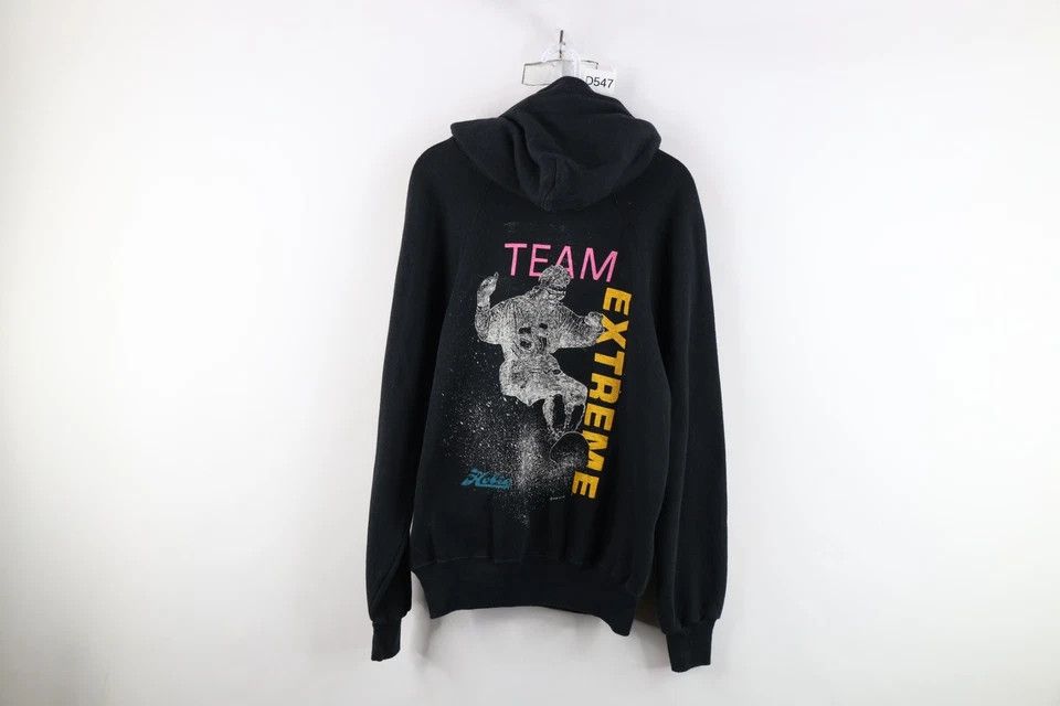 Vintage Vintage 80s Hobie Surfing Team Extreme Hoodie Sweatshirt USA Size US L / EU 52-54 / 3 - 2 Thumbnail