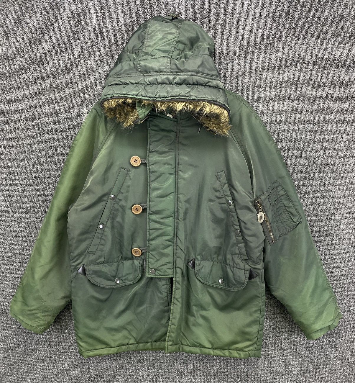 Japanese Brand Vintage Dog House Fur Hoodie Military Jacket Size US M / EU 48-50 / 2 - 1 Thumbnail
