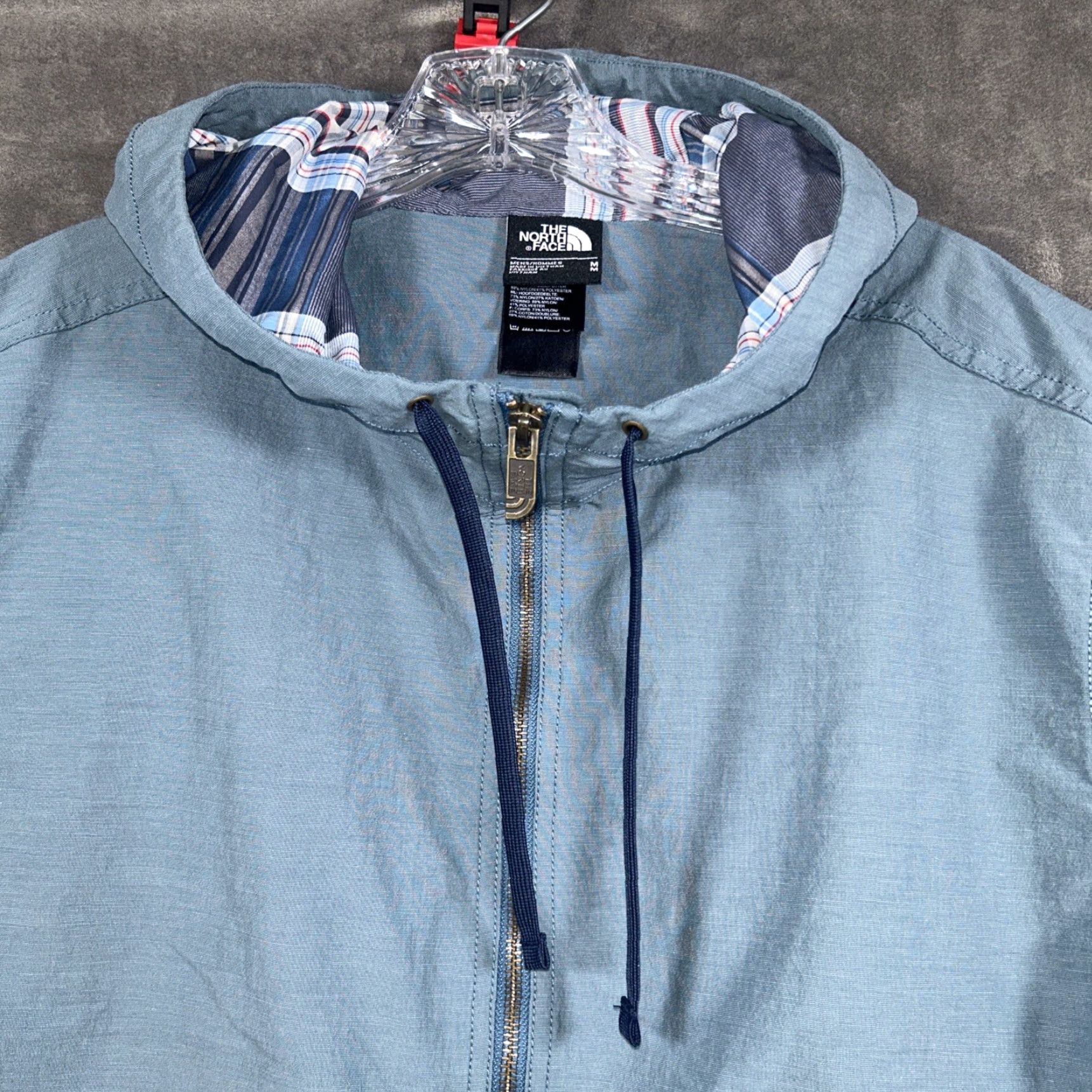 The North Face The North Face Mens Jacket Hooded Full Zip Gray M Pockets Outdoor Hiking Outdoors Size US M / EU 48-50 / 2 - 2 Thumbnail