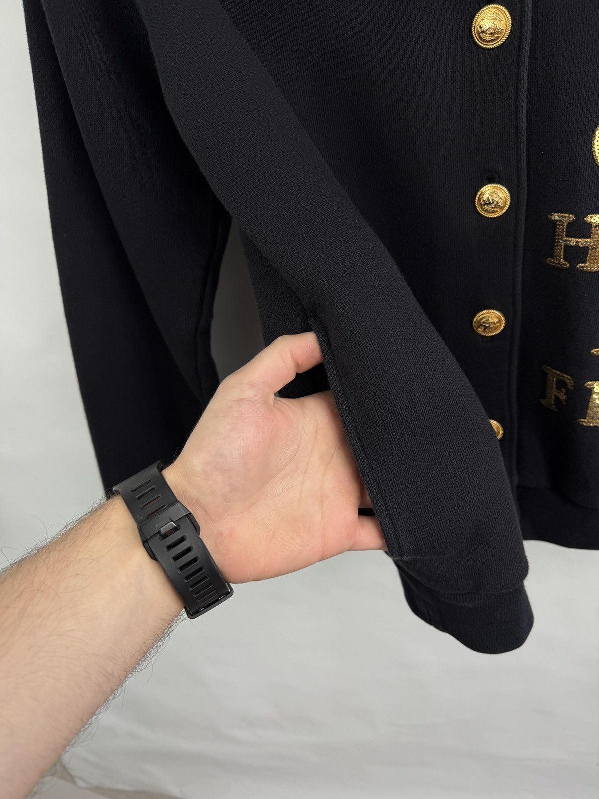 Gucci 🇮🇹 Gucci Homme Pour Femme Hoodie Cardigan Gold Buttons Italy Size XXS / US 00 / IT 34 - 9 Thumbnail