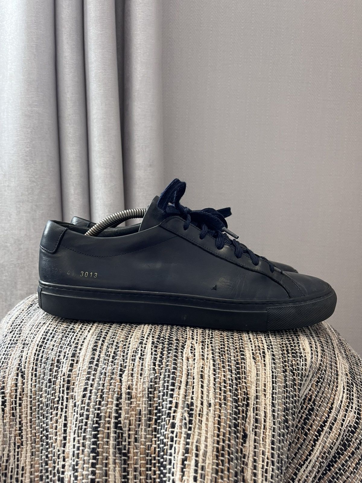 Common Projects × Designer Common Projects Achilles Low Sneakers Navy leather shoes Size US 8 / EU 41 - 2 Thumbnail