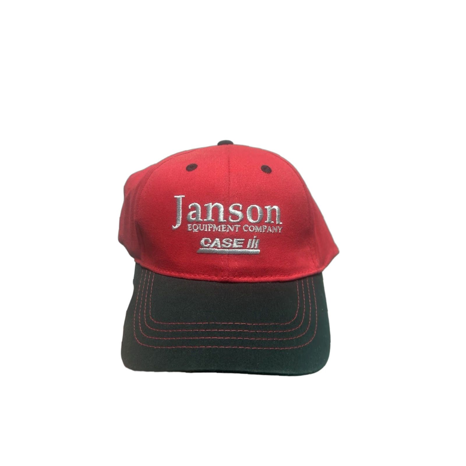 Equipment VINTAGE Case Janson Equipment strapback hat cap IH tractor farm NOS Baseball Cap Men Adjustable Red Size ONE SIZE - 1 Thumbnail