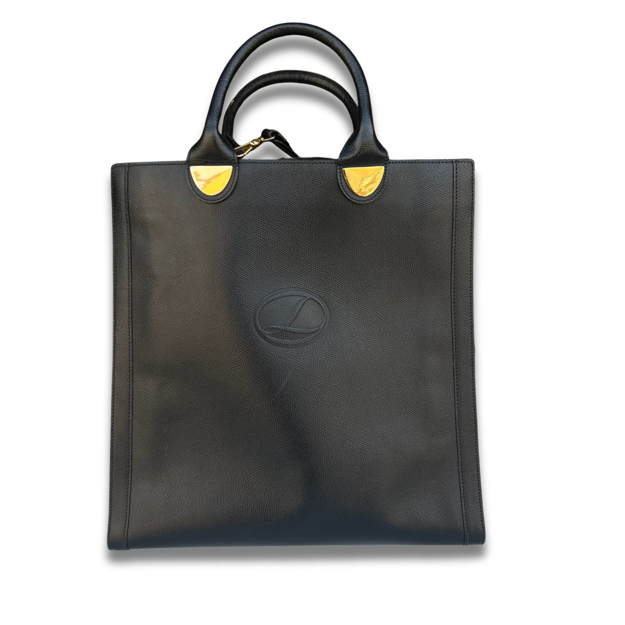 Other Lederer Black Leather Office Tote Bag With Gold-Tone Hardwar Size ONE SIZE - 2 Thumbnail