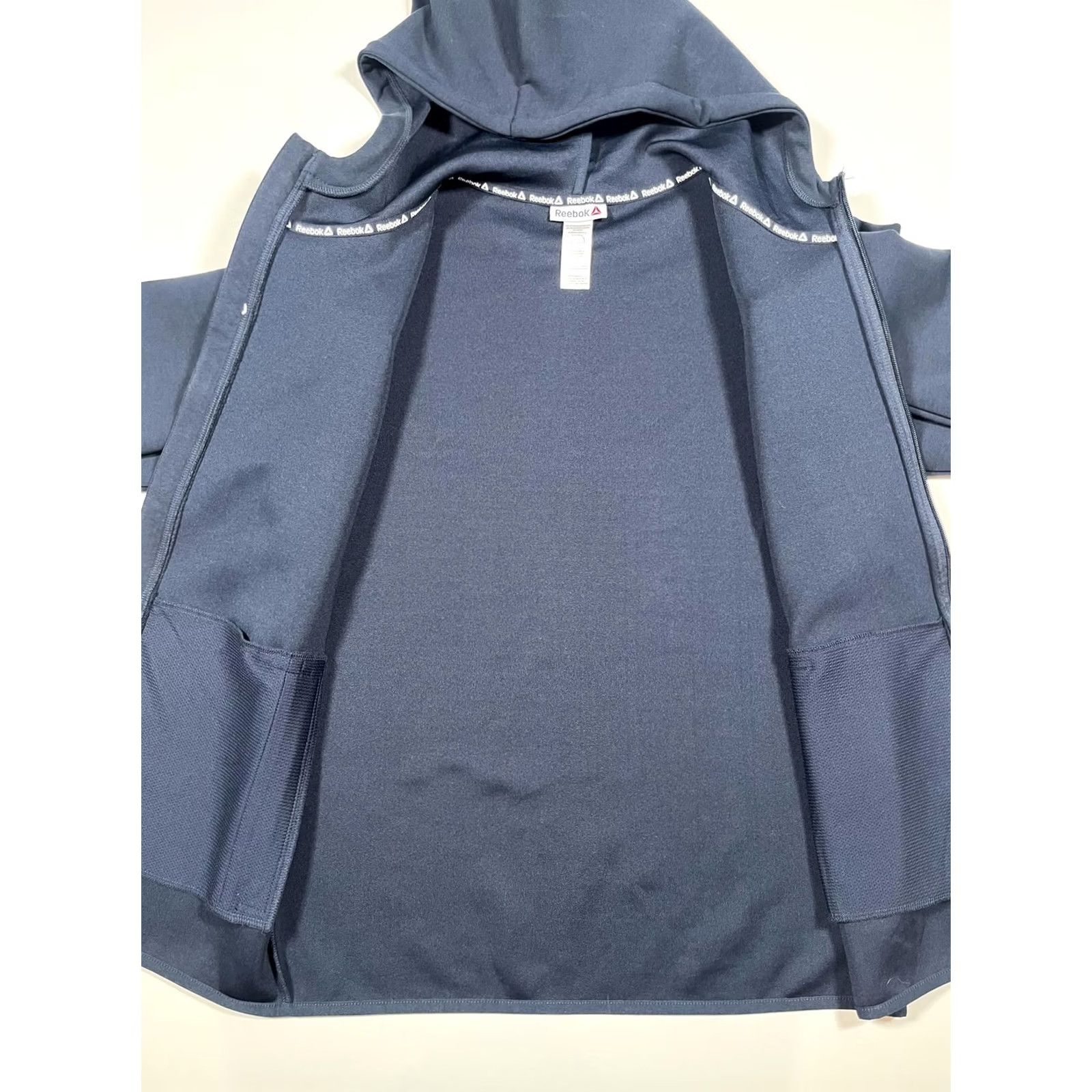 Reebok Reebok Classic Hoodie Mens S Navy Full Zip Pockets Size US S / EU 44-46 / 1 - 8 Thumbnail