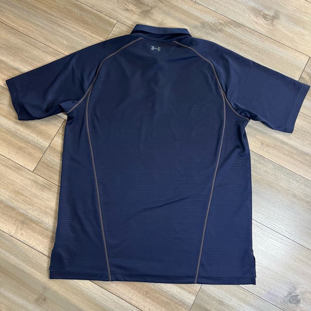 Under Armour Under Armour Auburn Navy Athletic Polo Shirt Men Large Bin E Size US L / EU 52-54 / 3 - 4 Thumbnail