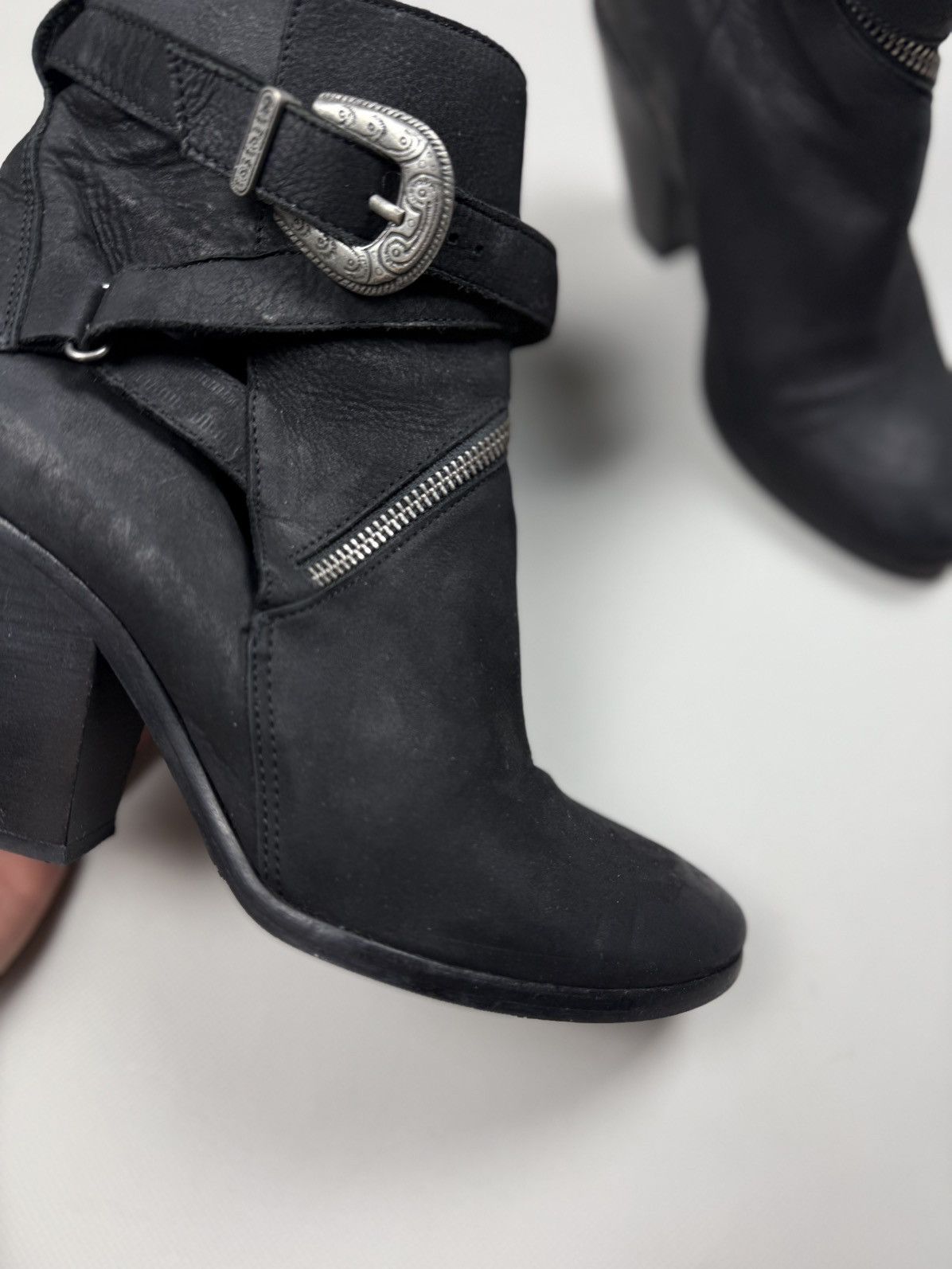 Allsaints Allsaints Ladies Avant-Garde Heeled Ankle Boots Shoes Size US 9 / IT 39 - 5 Thumbnail