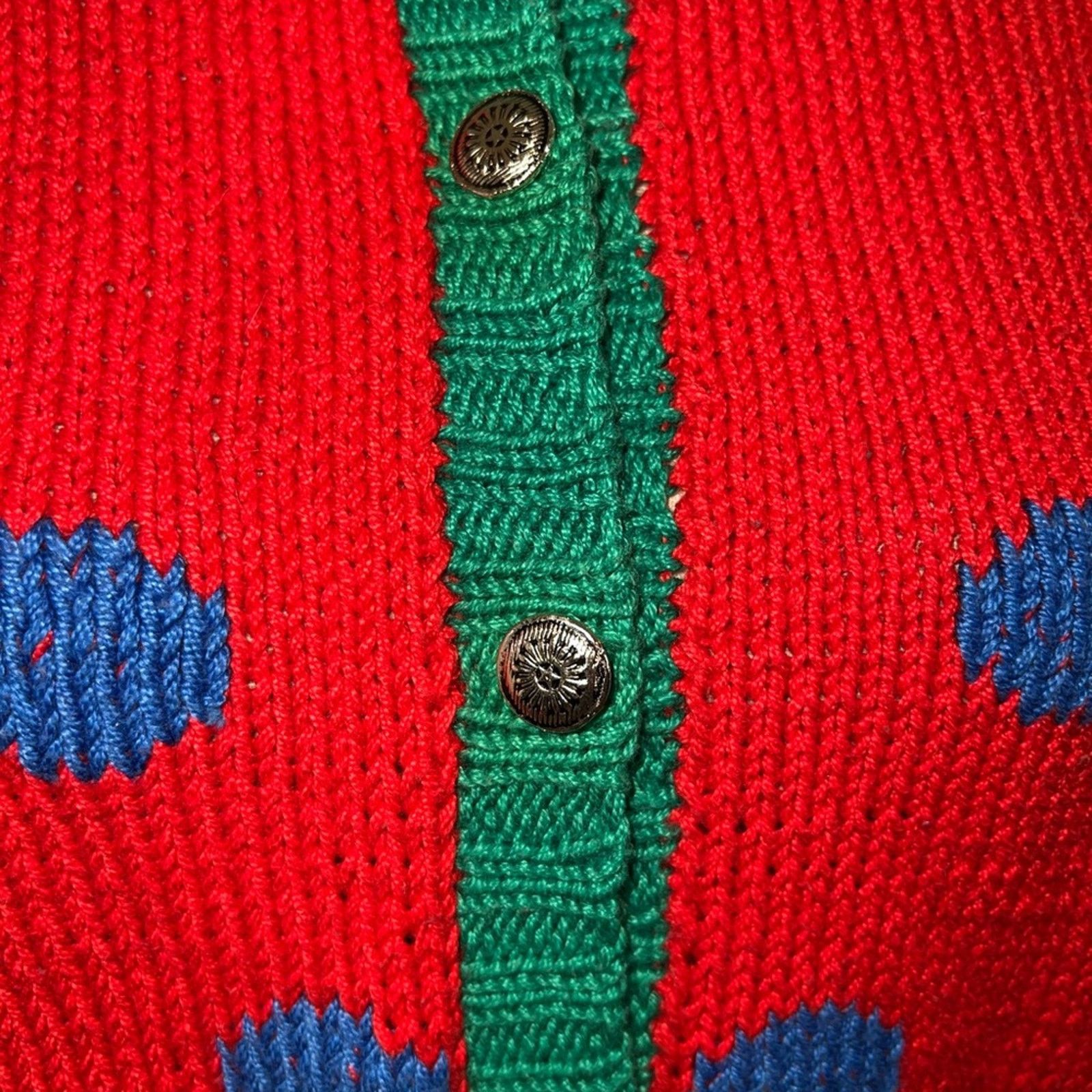 Vintage Fabulous Vintage 1980s B.G. Day Cotton Novelty Sweater! Size M / US 6-8 / IT 42-44 - 5 Thumbnail