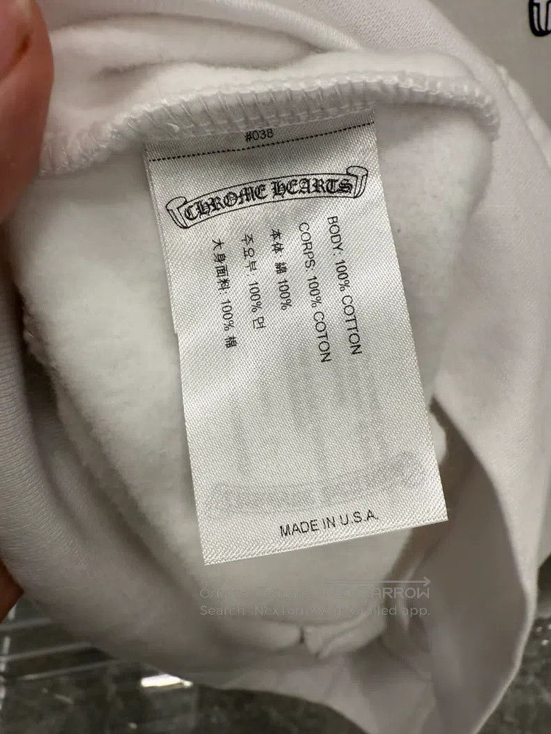 Chrome Hearts CHROME HEARTS Size M Color group cross white hoodie Size US M / EU 48-50 / 2 - 5 Thumbnail